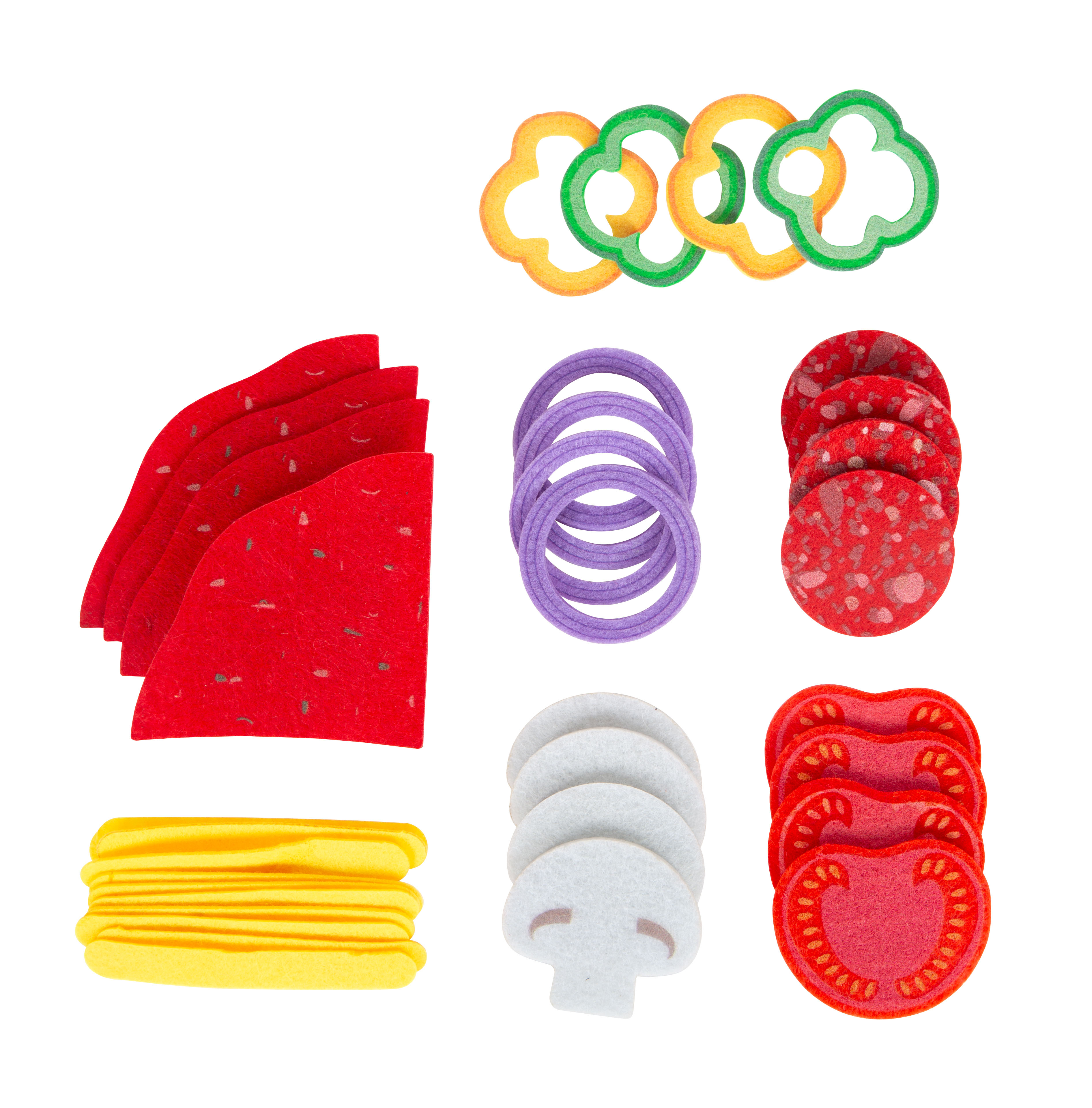 Pizza Set Mit Ofen Zutaten Belag Gemüse Käse