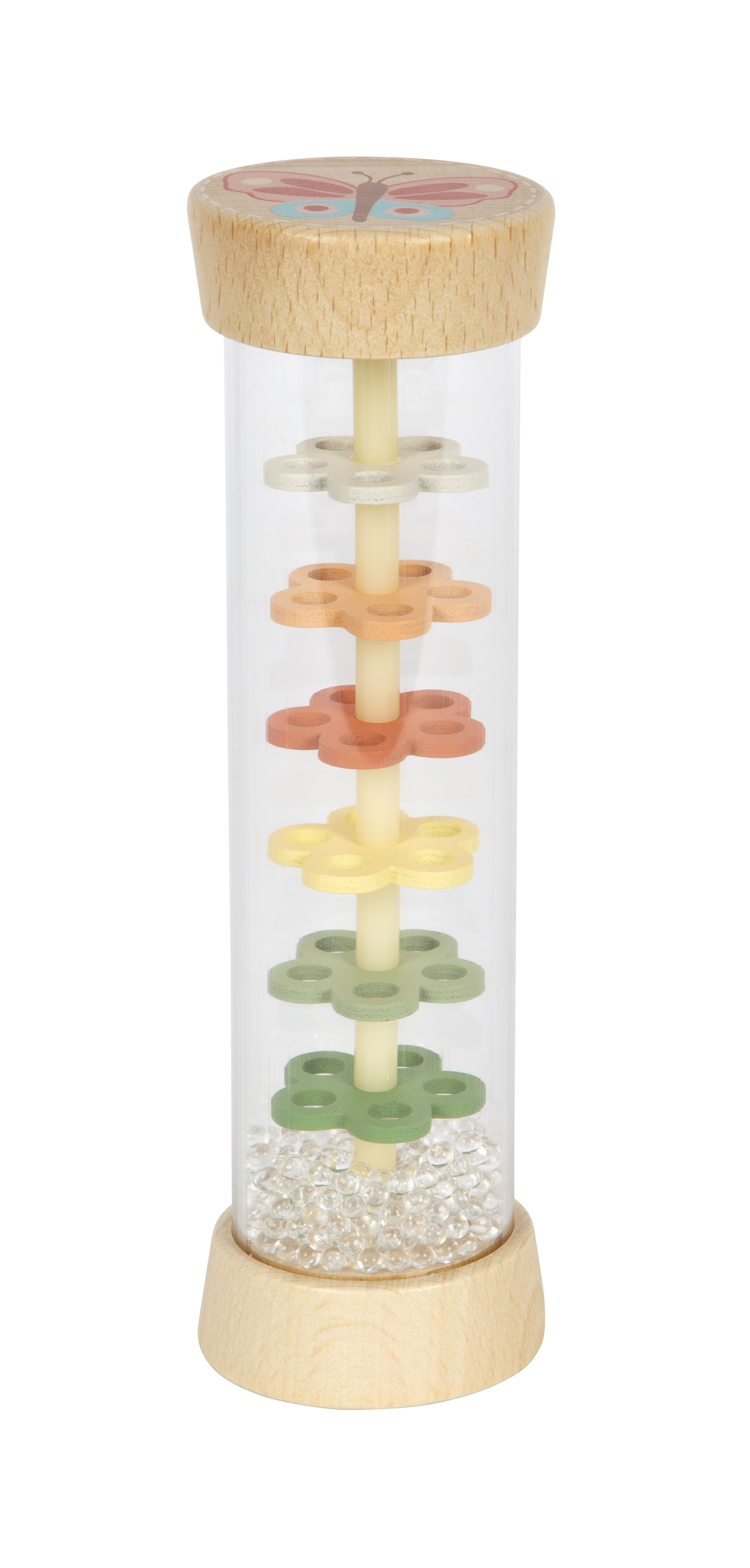 Regenmacher stehend mit Perlenrassel