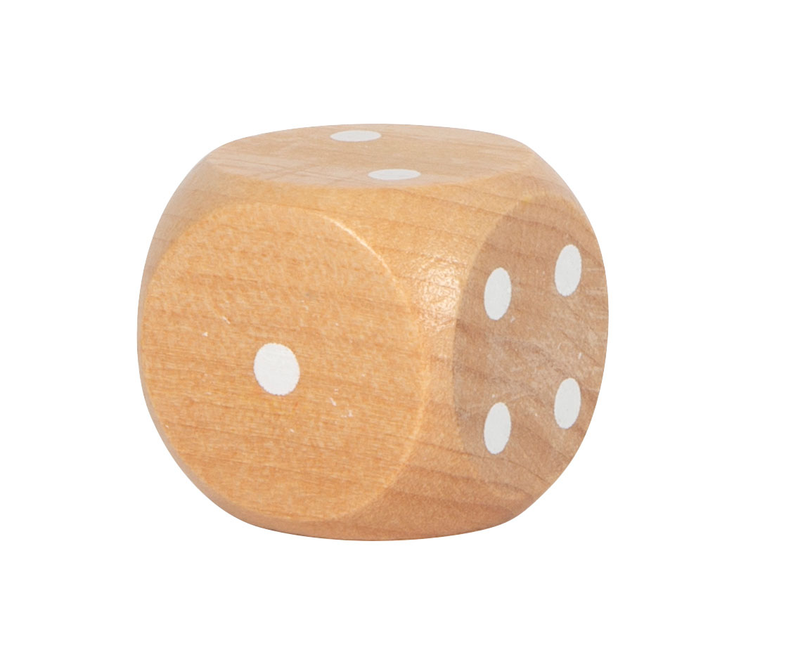 Würfel aus Holz