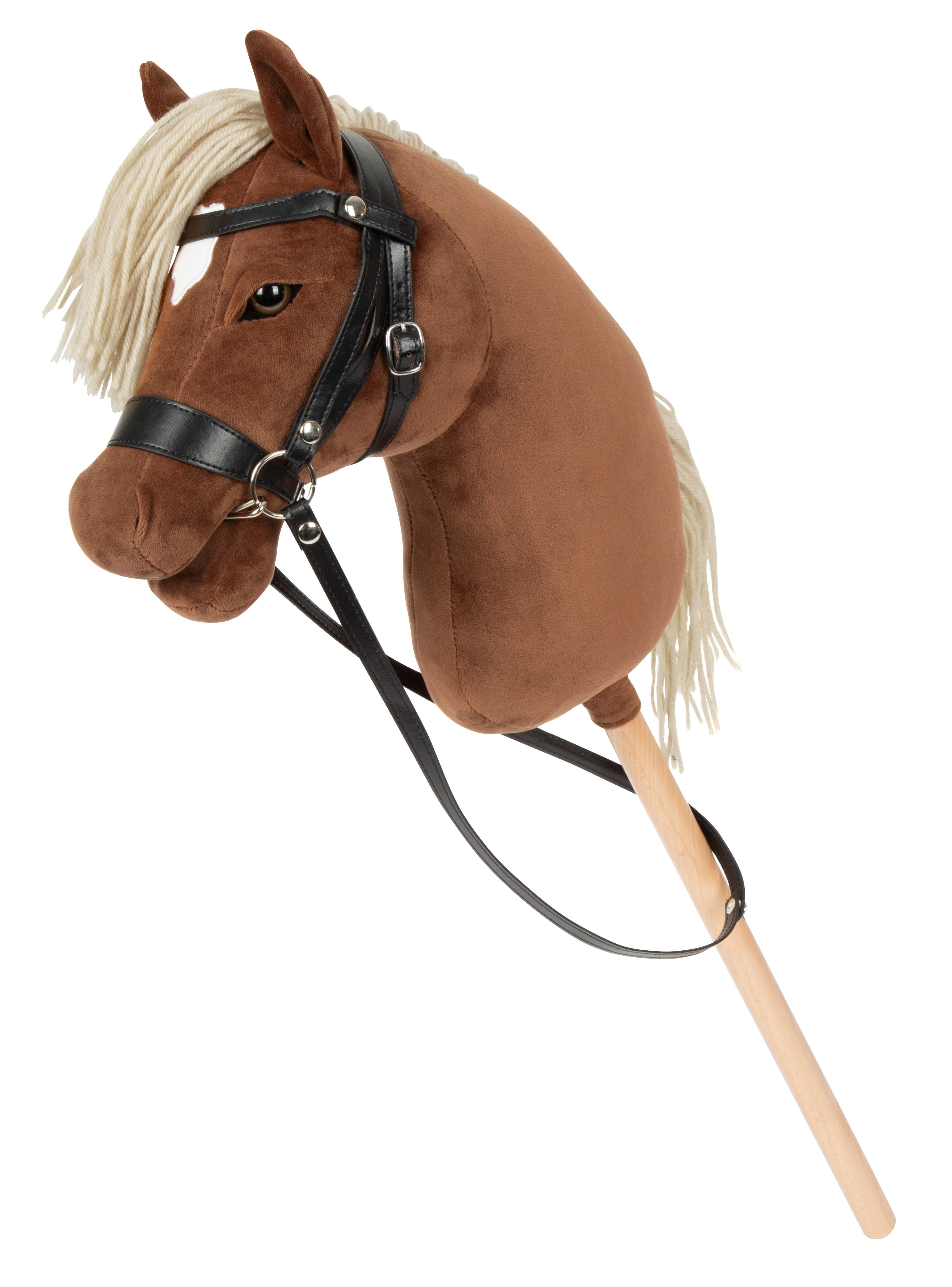 Hobby Horse dunkelbraun Rocco mit Trense schwarz