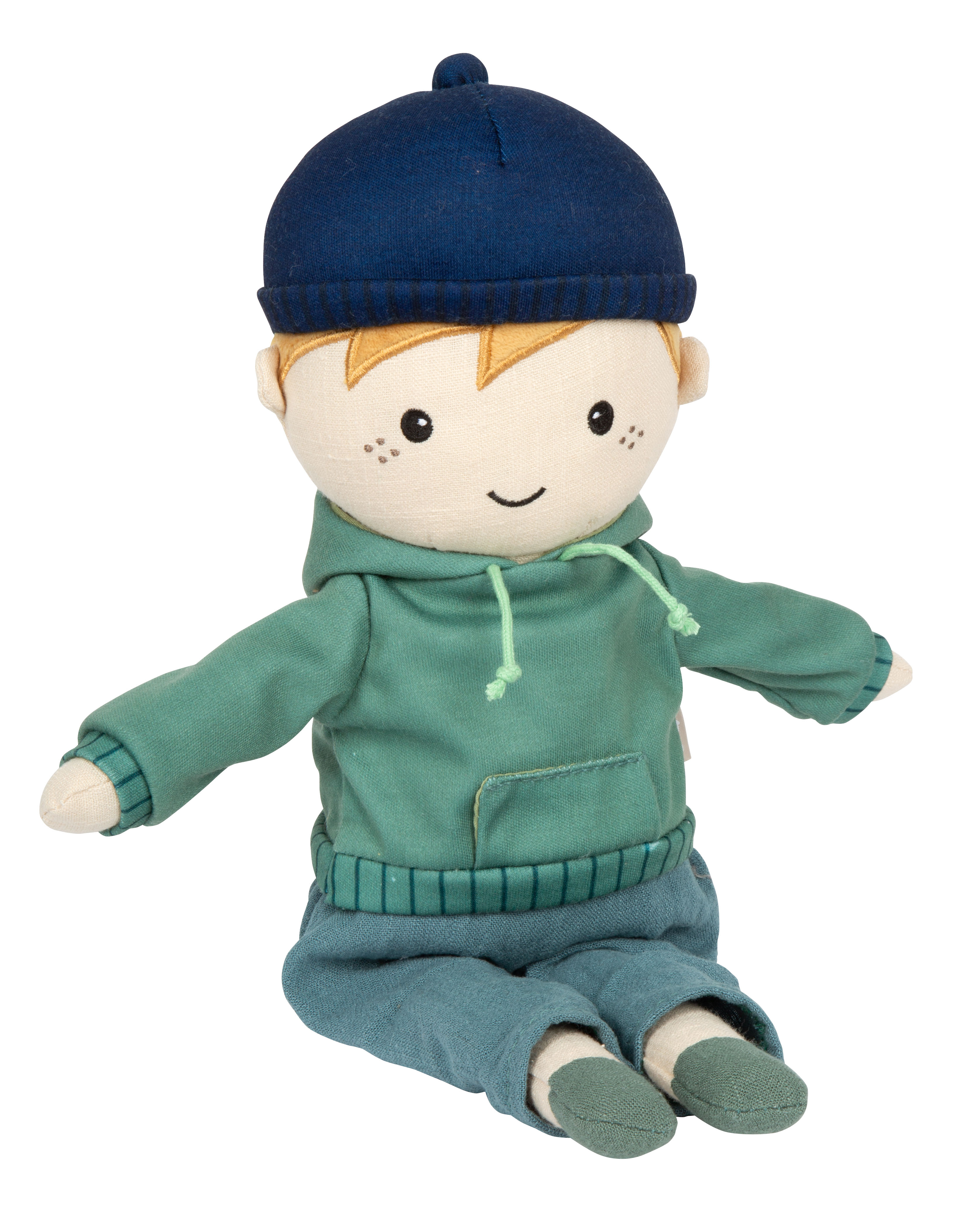 Stoffpuppe Luca mit Hoodie