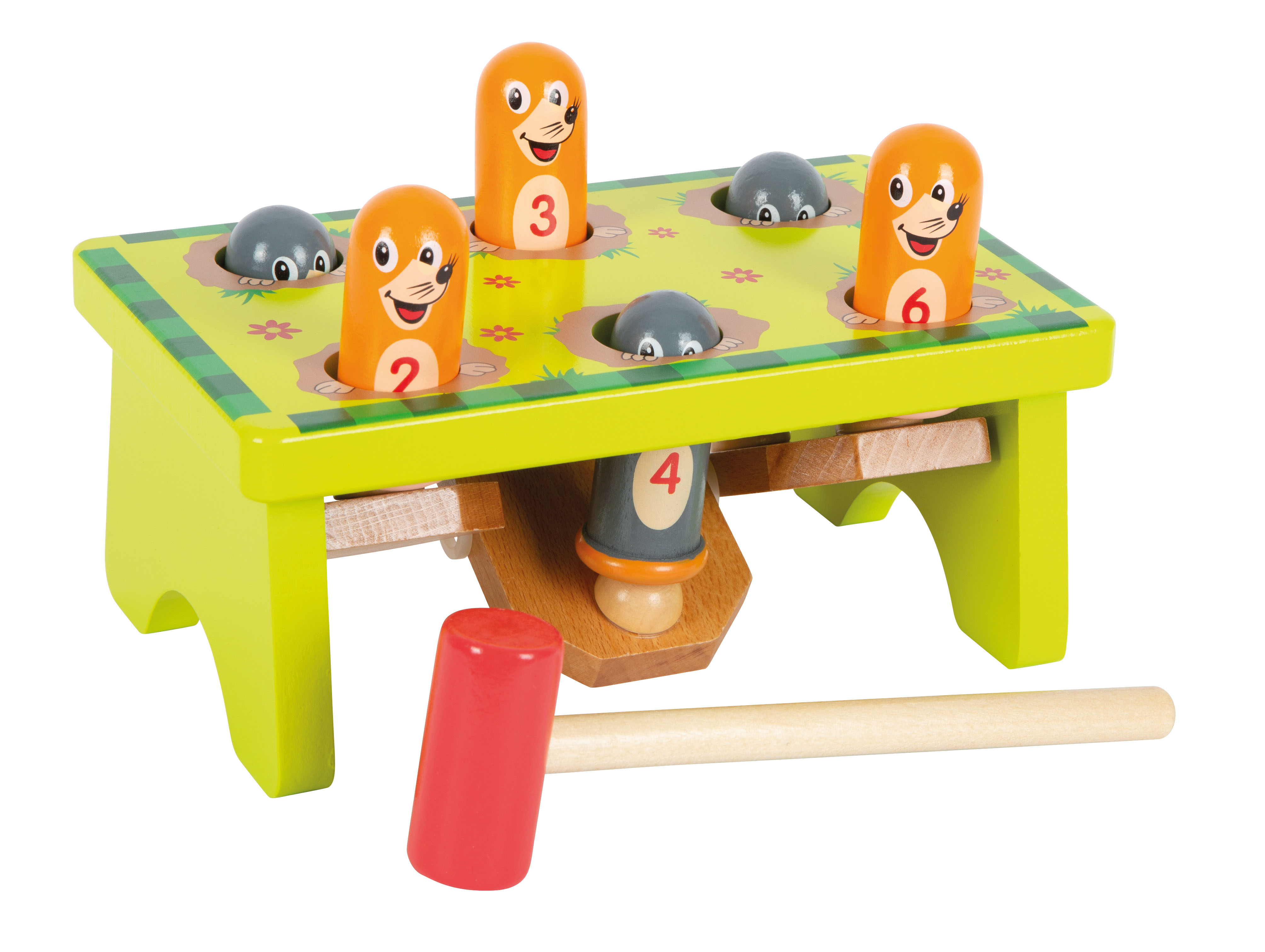 Klopfspiel Hau den Maulwurf für Kinder