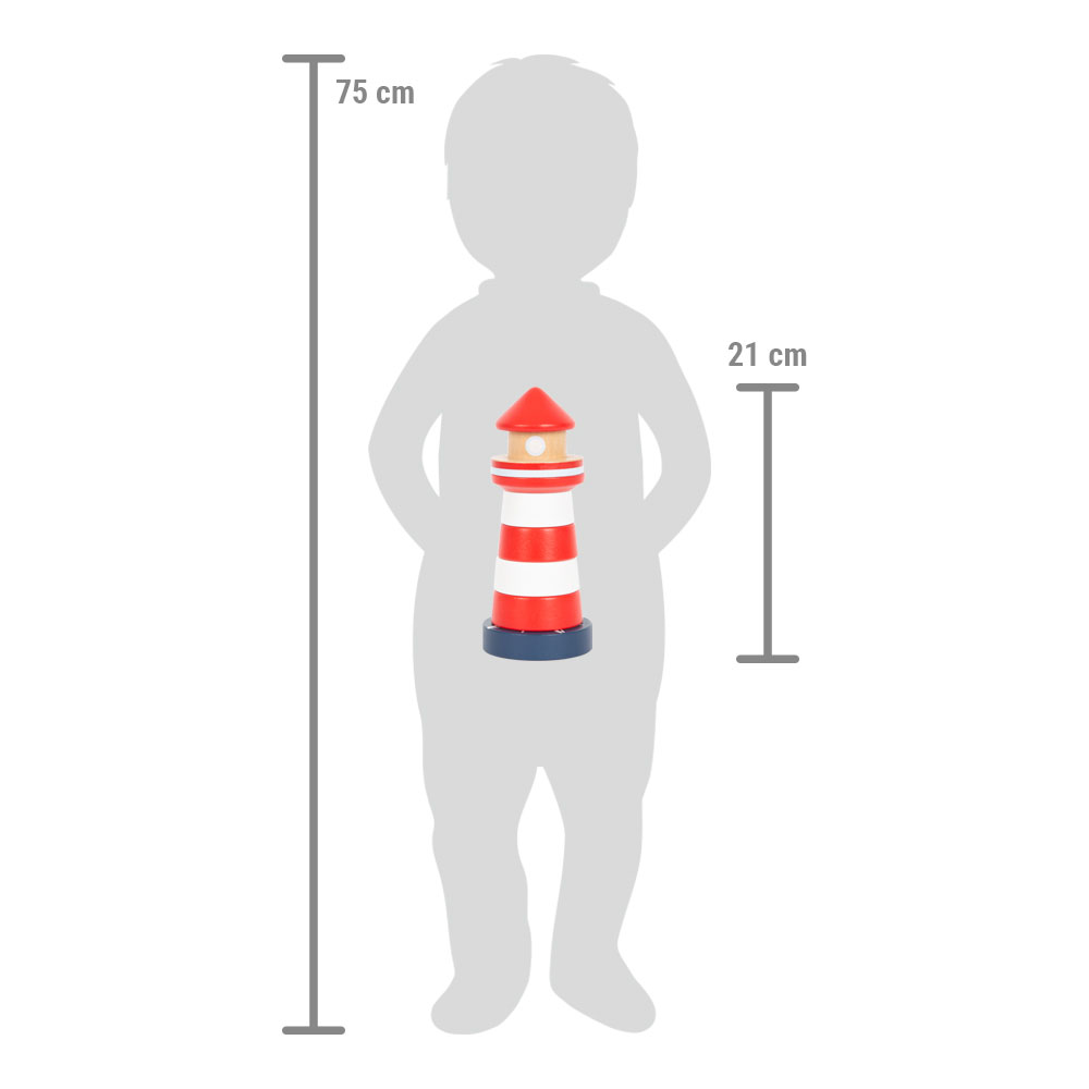Stapelturm Leuchtturm Großer Ozean für Kinder
