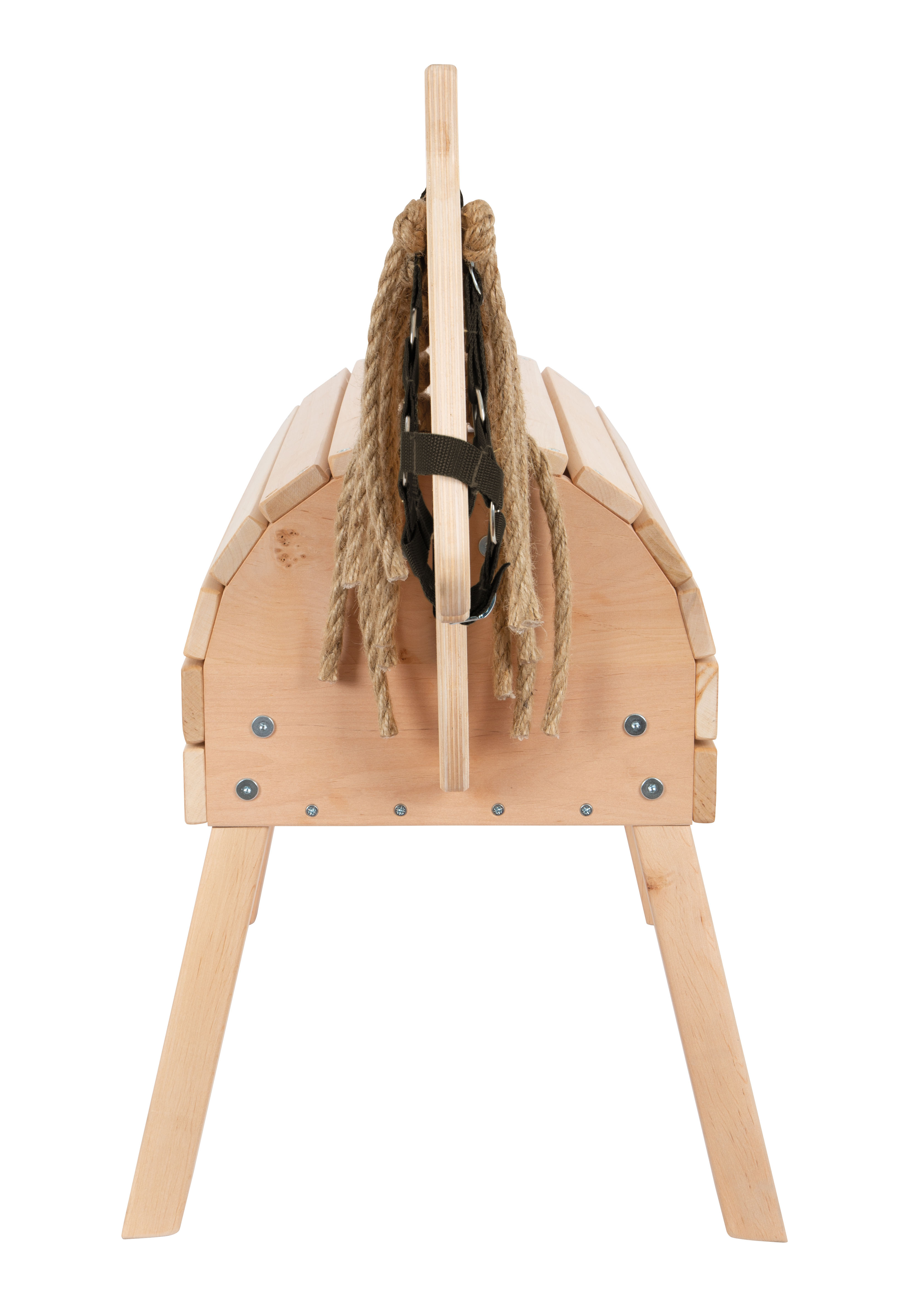 Kinder-Holzpferd zum Reiten mit Mähne