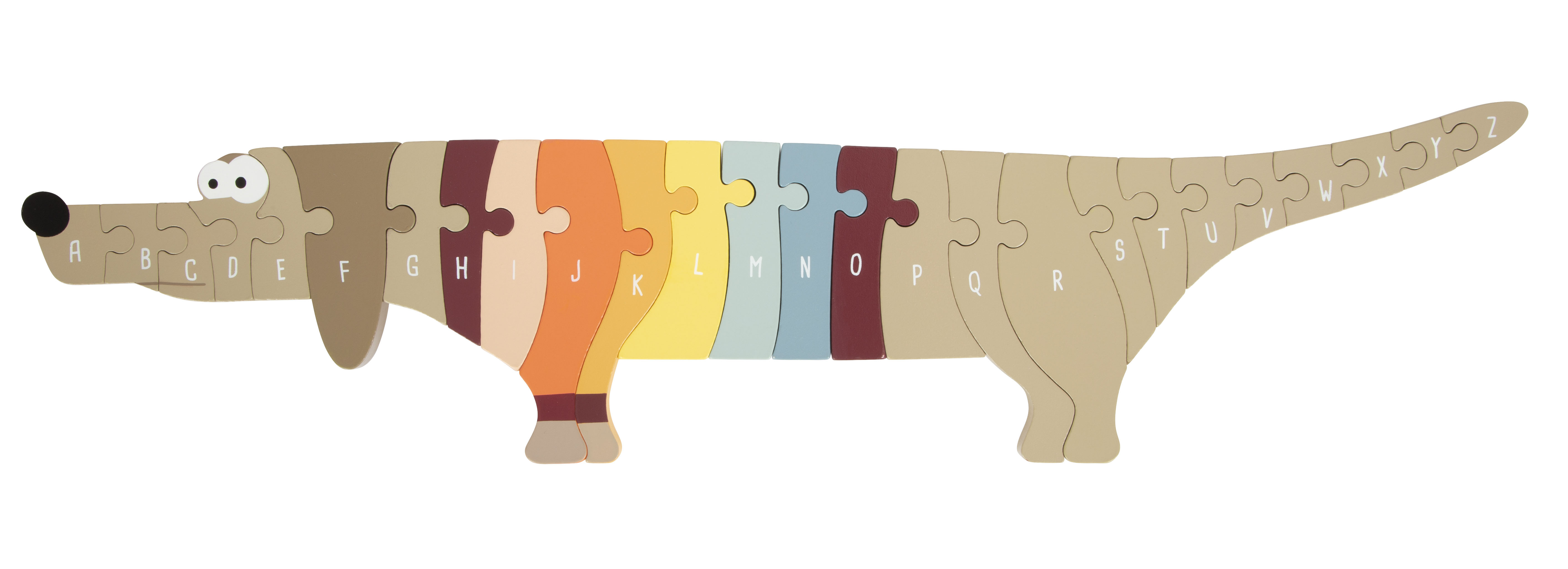 Buchstabenpuzzle Hund für Kinder