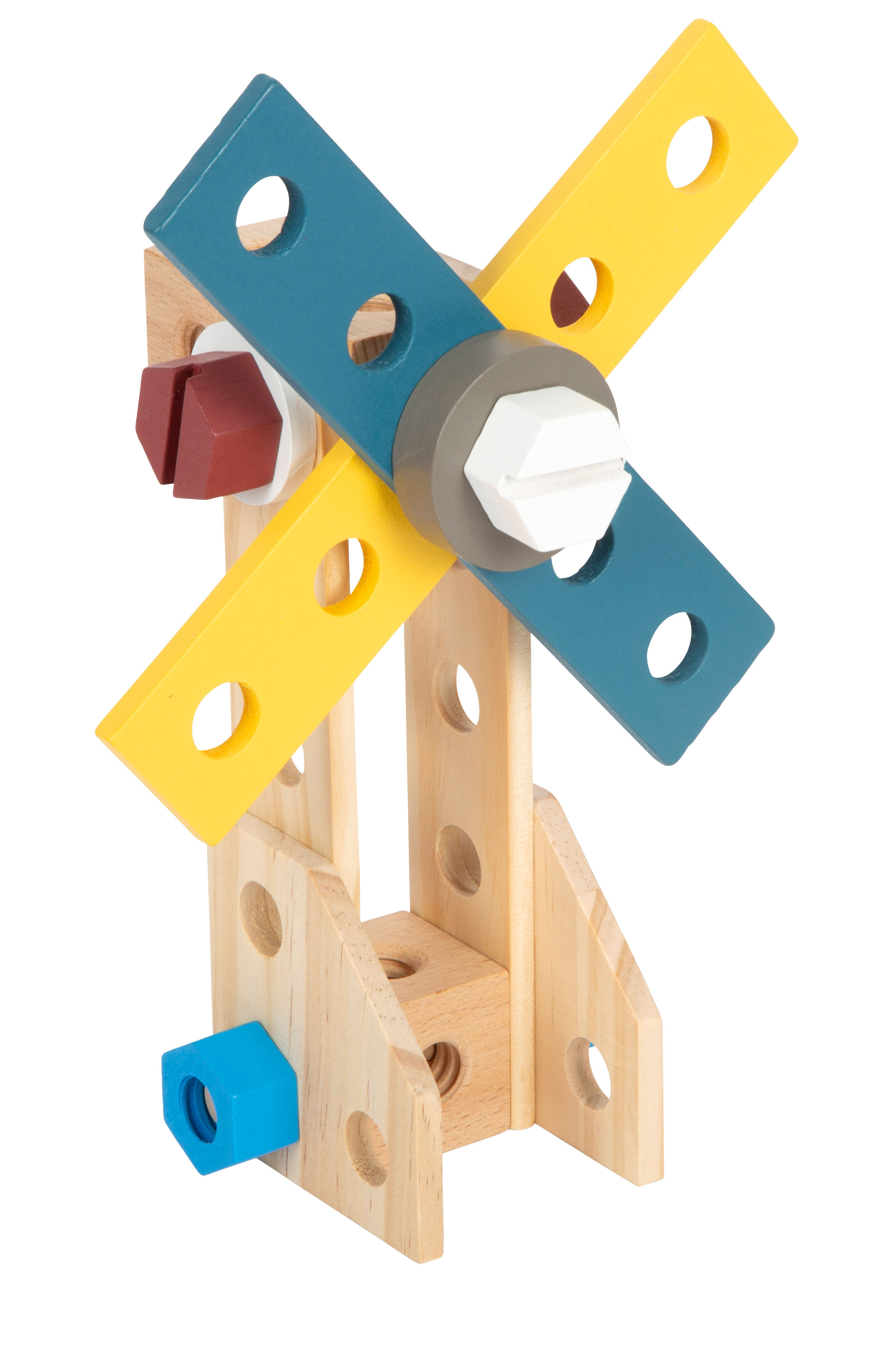 Werkzeugkoffer aus Holz für Kinder mit Zubehör