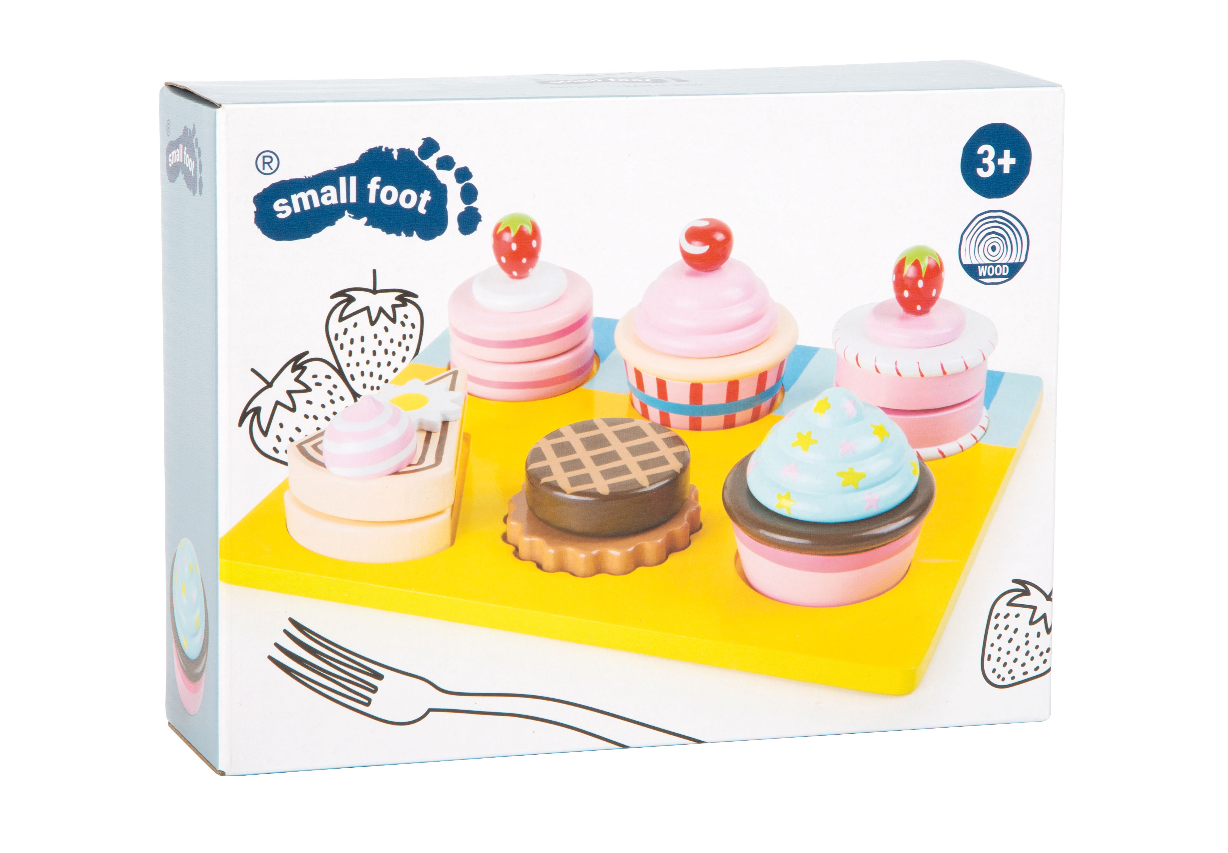 Schneide-Cupcakes und Torten für Kinder