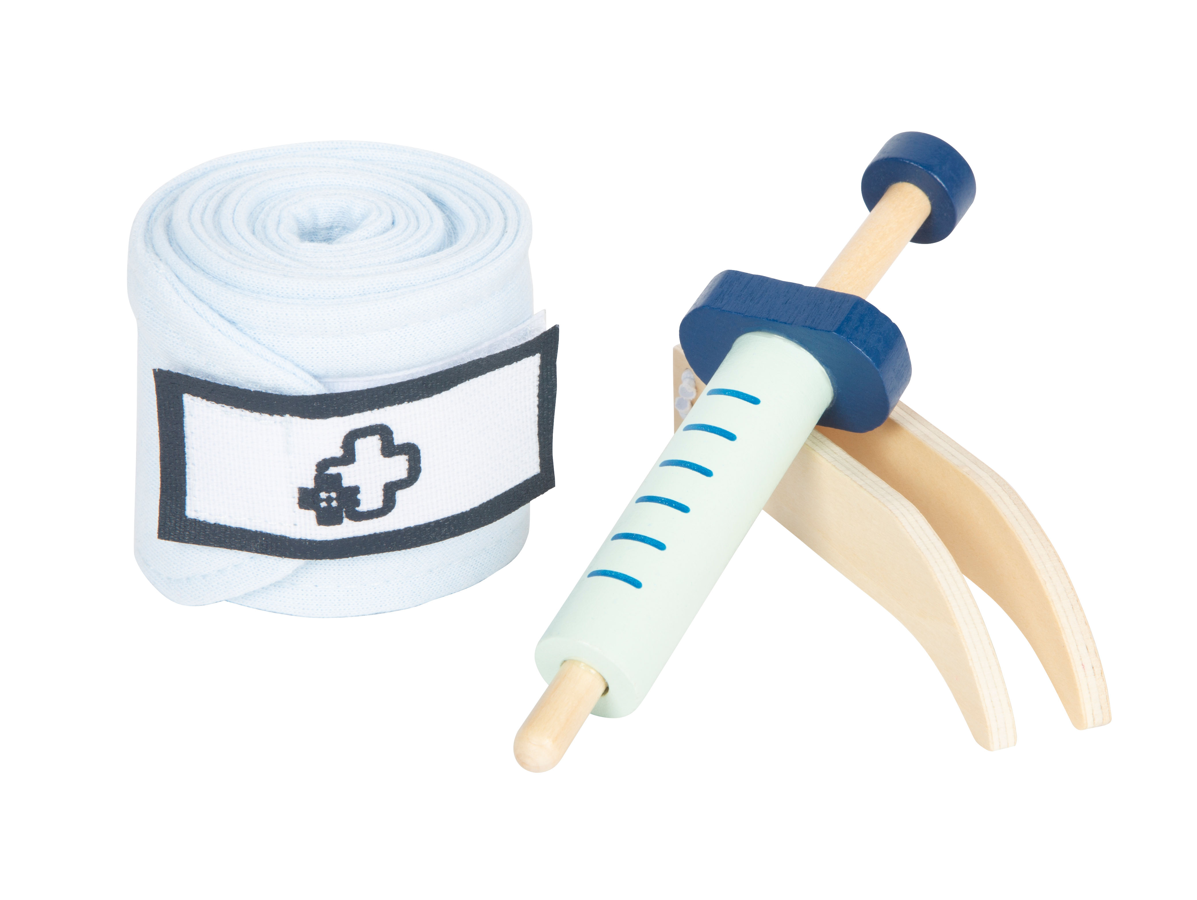 Verband, Spritze und Pinzette zum Spielen für Kinder