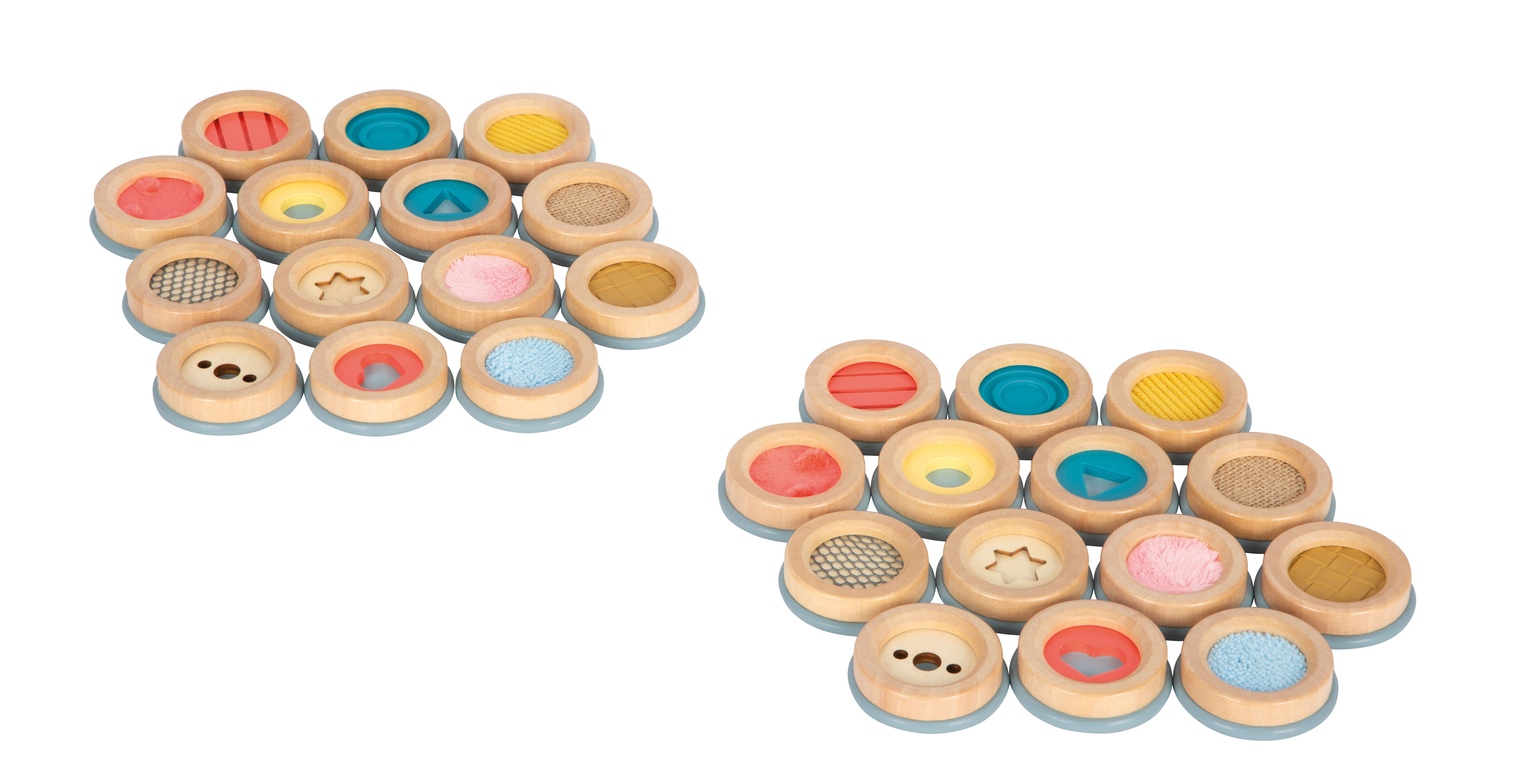 Fühl-Memory für Kinder aus Holz