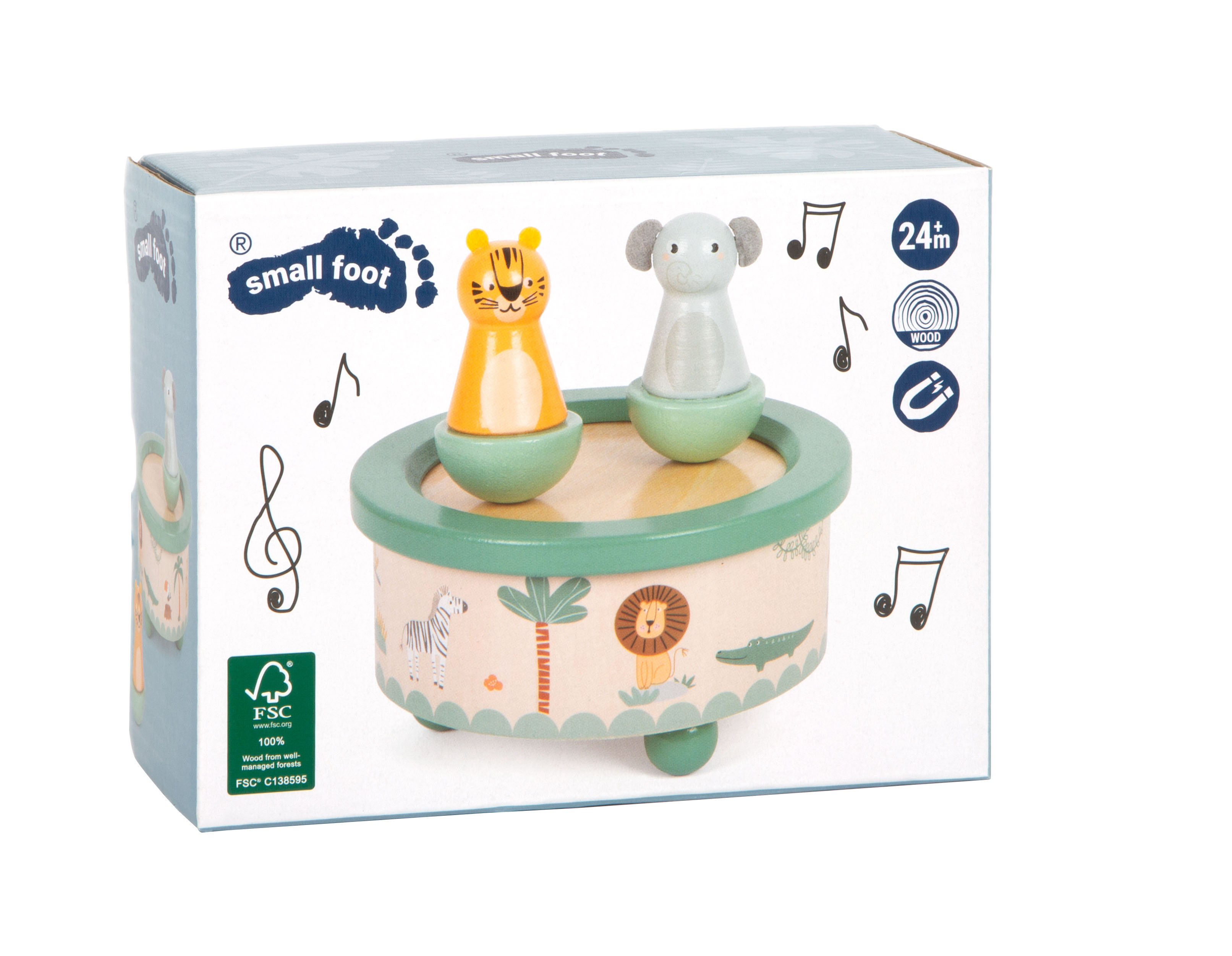 small foot Verpackung der Spieluhr Safari für Kinder