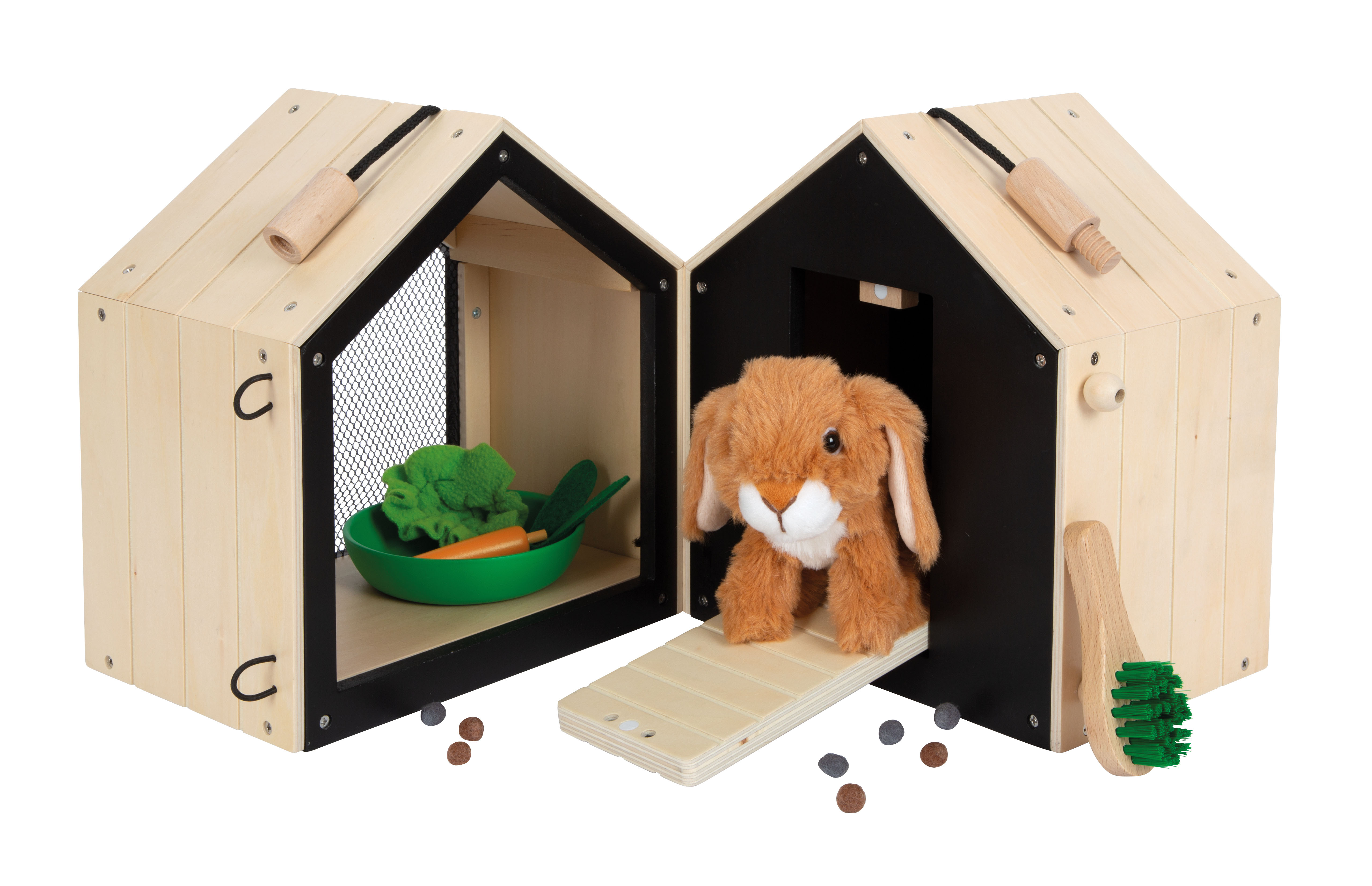 Hasenstall mit Auslauf für Kinder