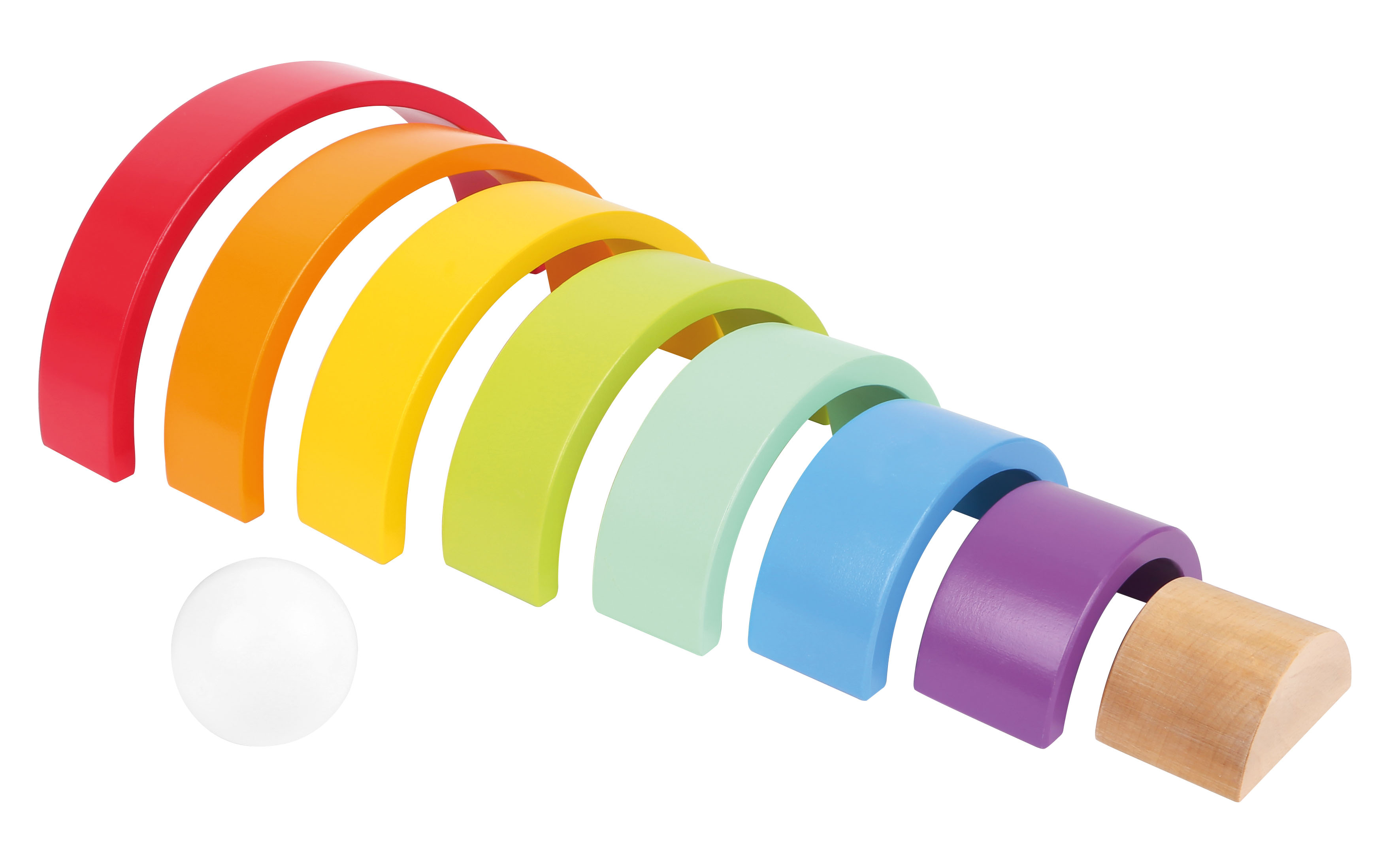 Holzbausteine Großer Regenbogen für Kinder