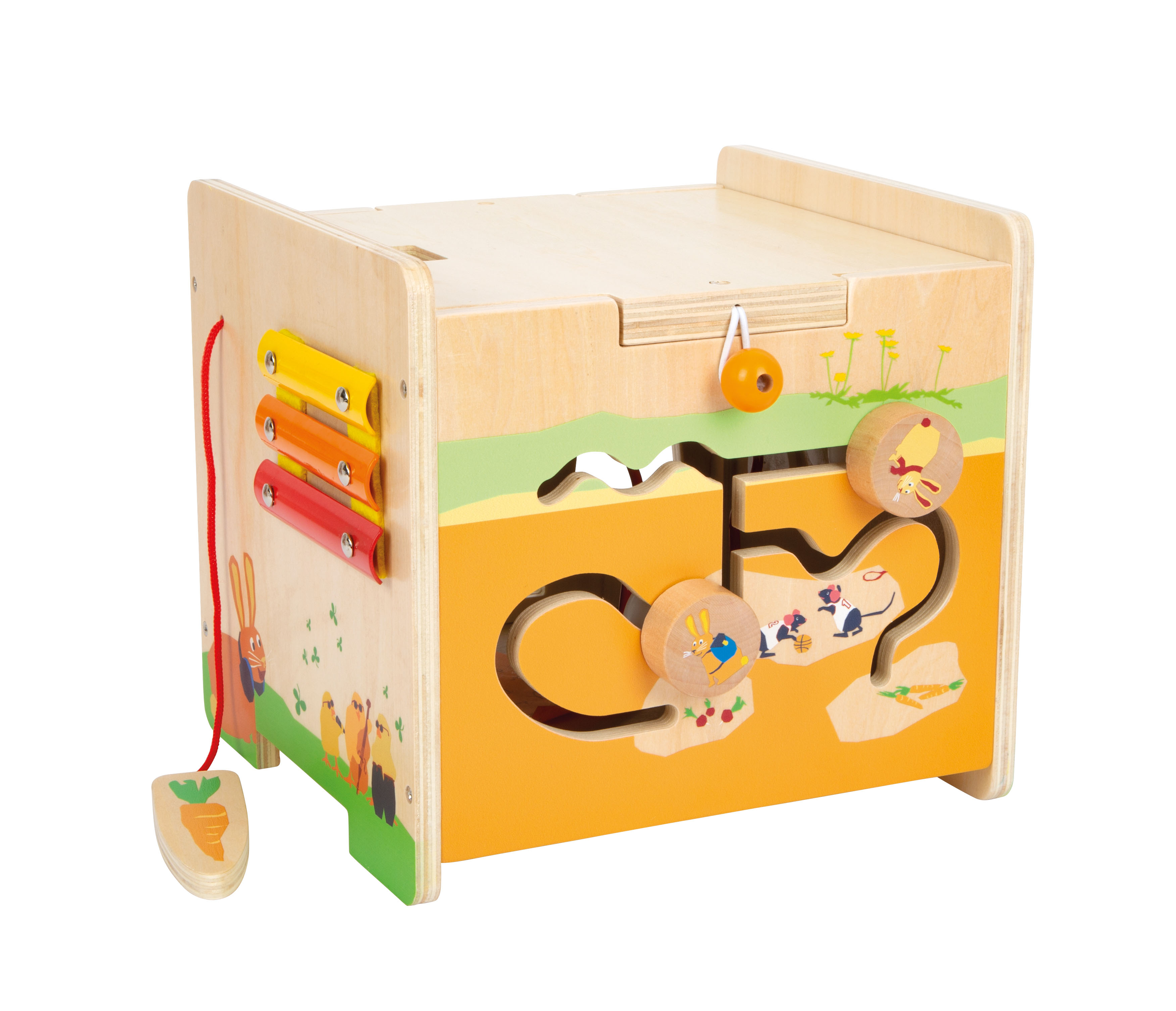 Motorikwürfel Hase für Kinder