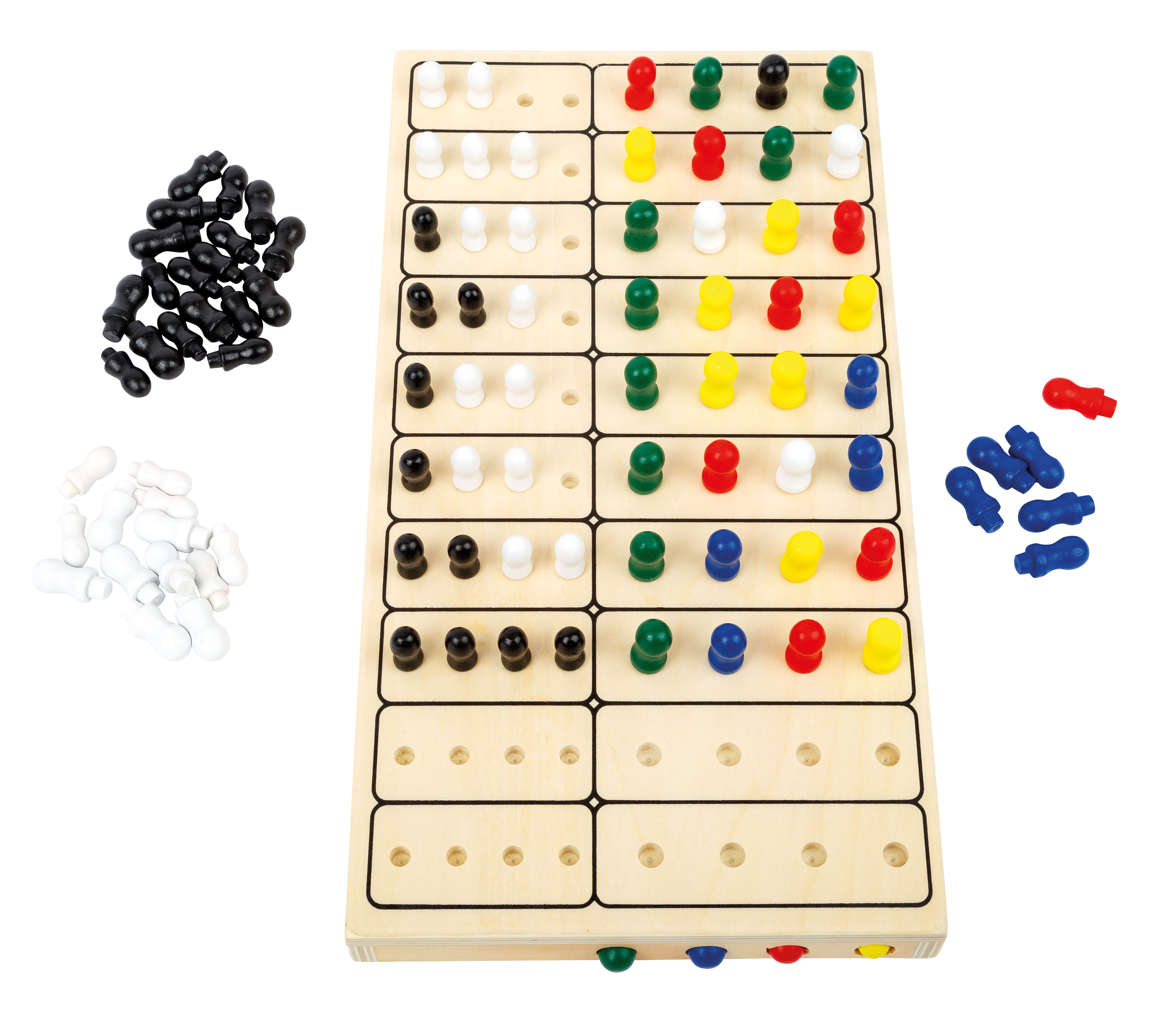 Brettspiel mit Steckfiguren