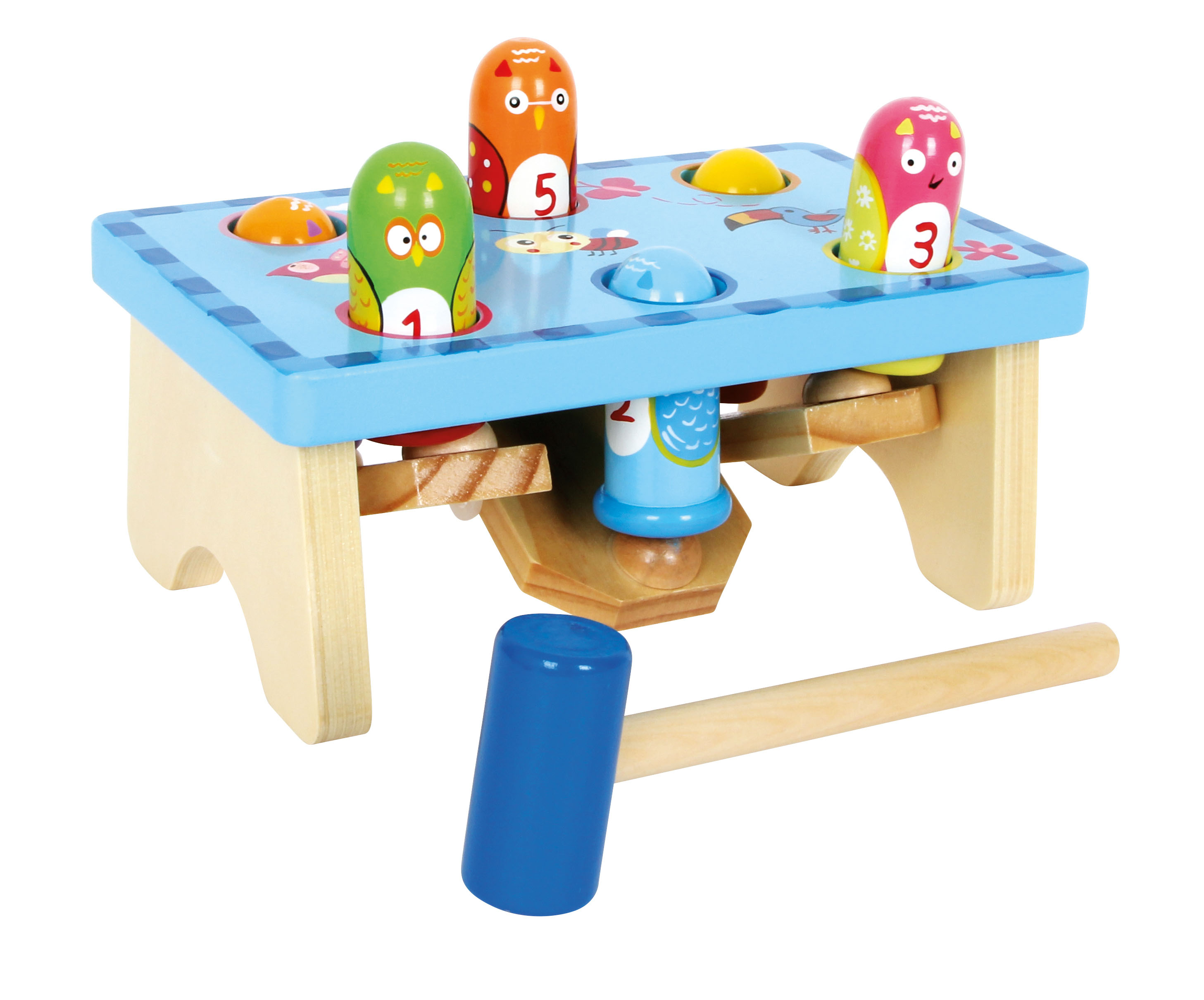 Klopfspiel aus Holz für Kinder