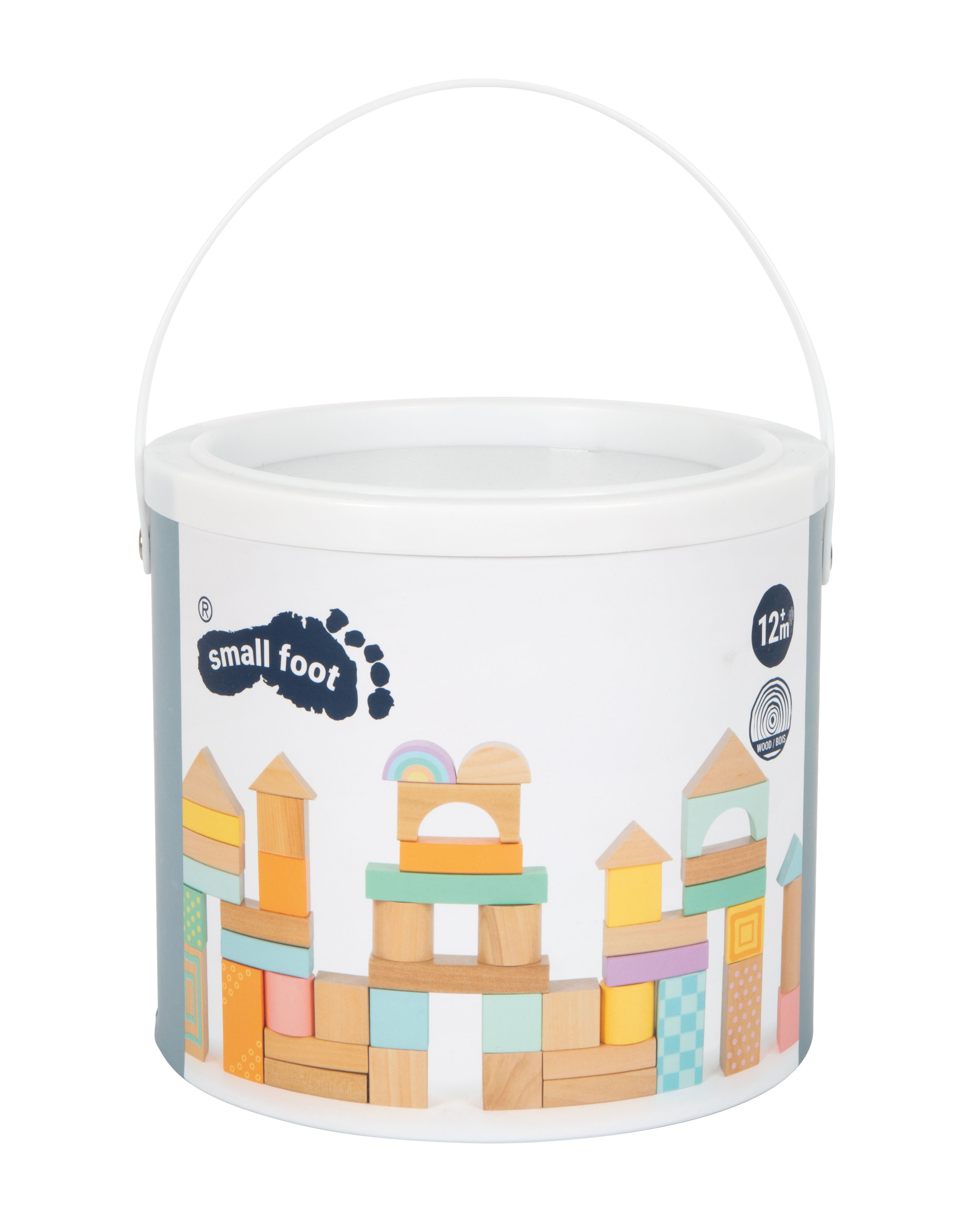Holzbausteine Pastell für Kinder