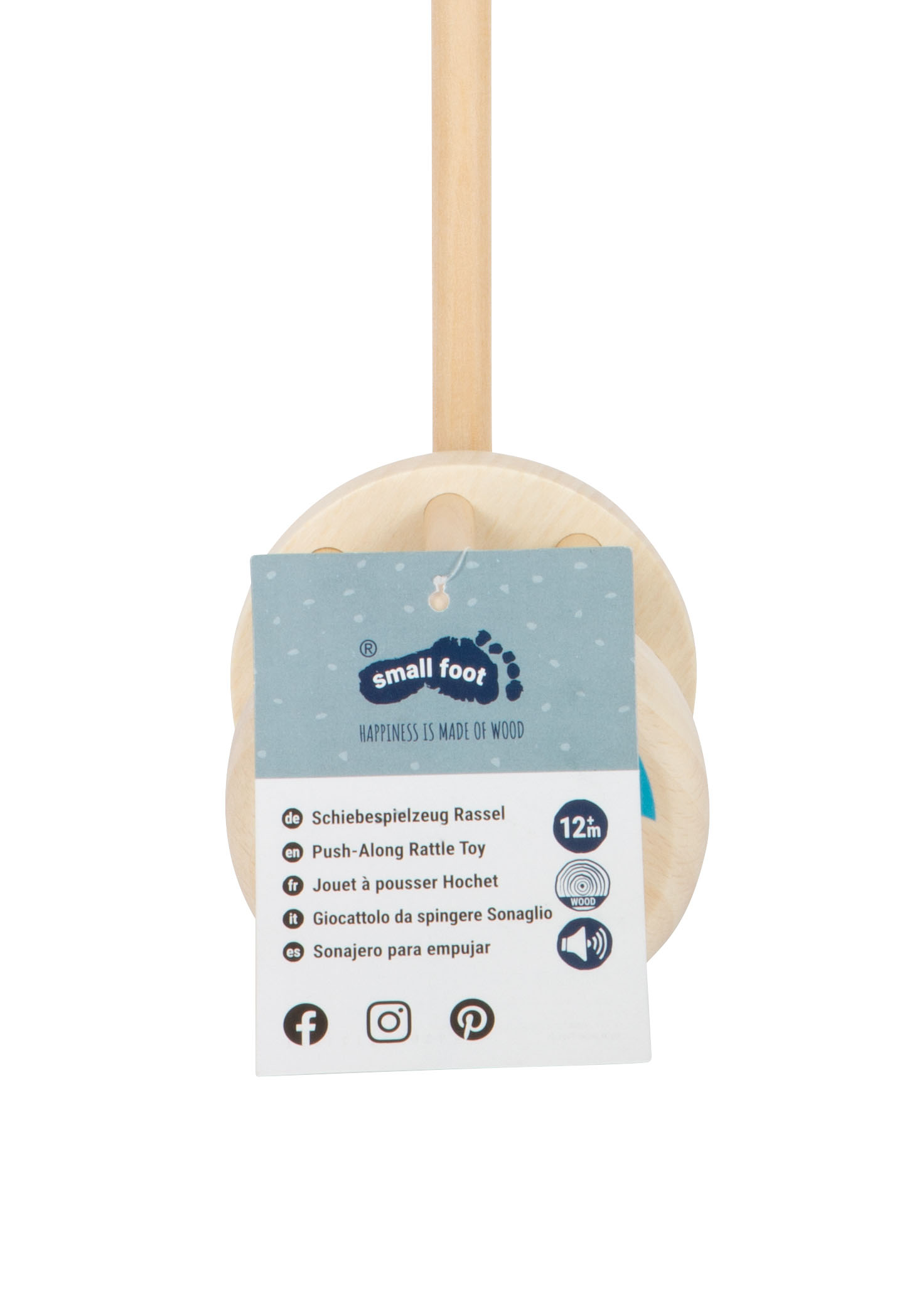 Schiebespielzeug Rassel für Kinder