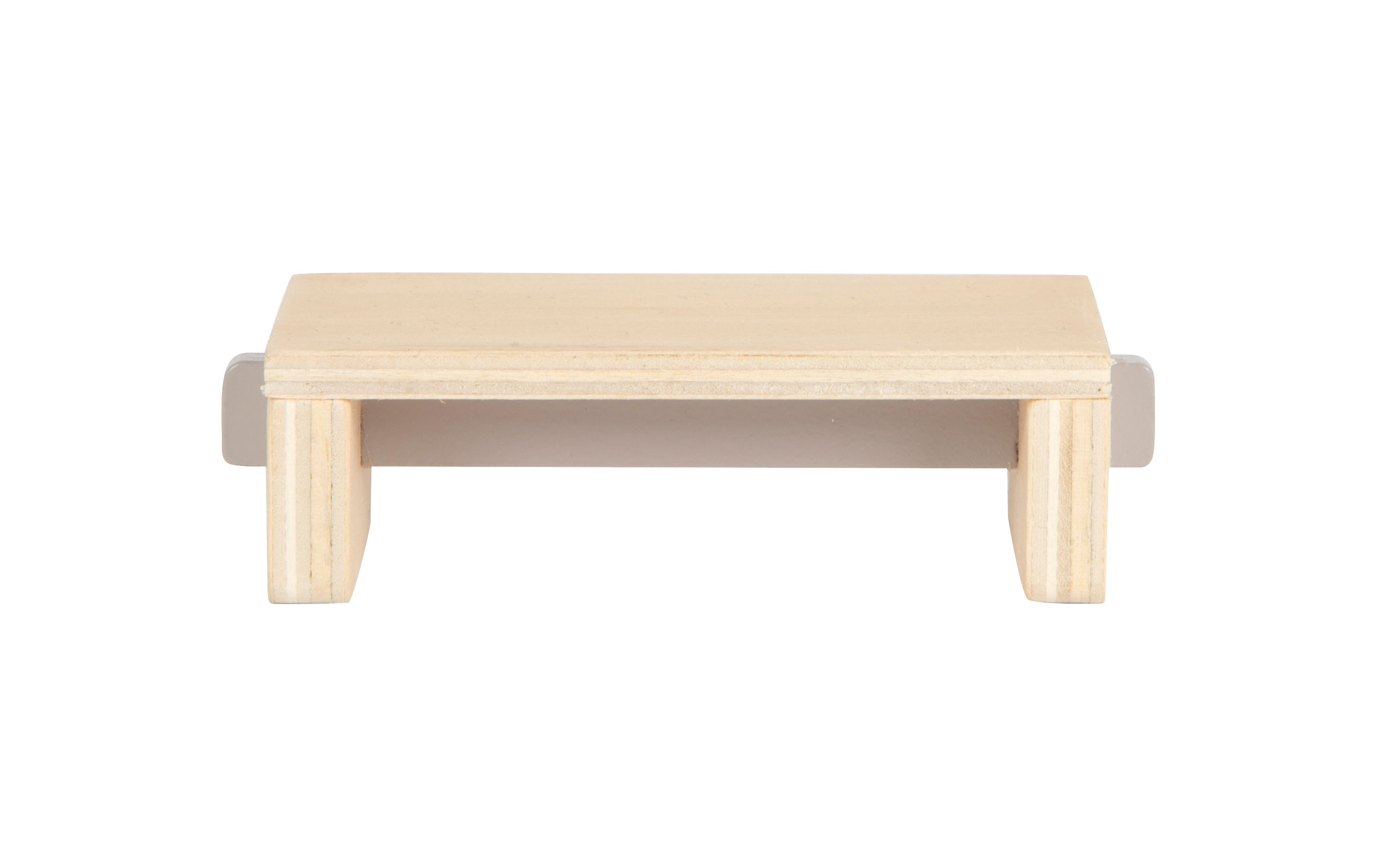 Kleiner Fernsehtisch aus Holz für Puppenhaus