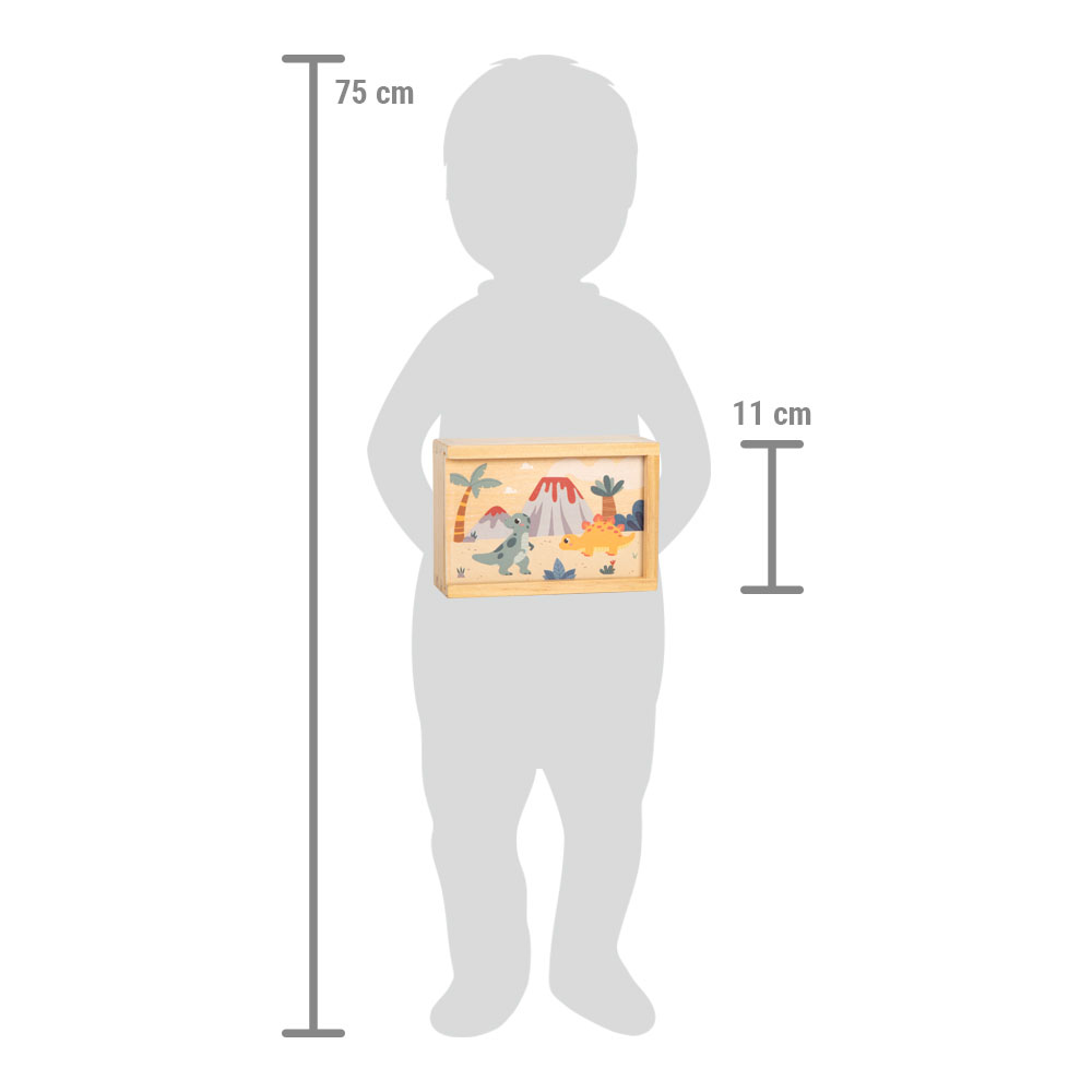 Maßstabsskizze von Dino-Memo für Kinder