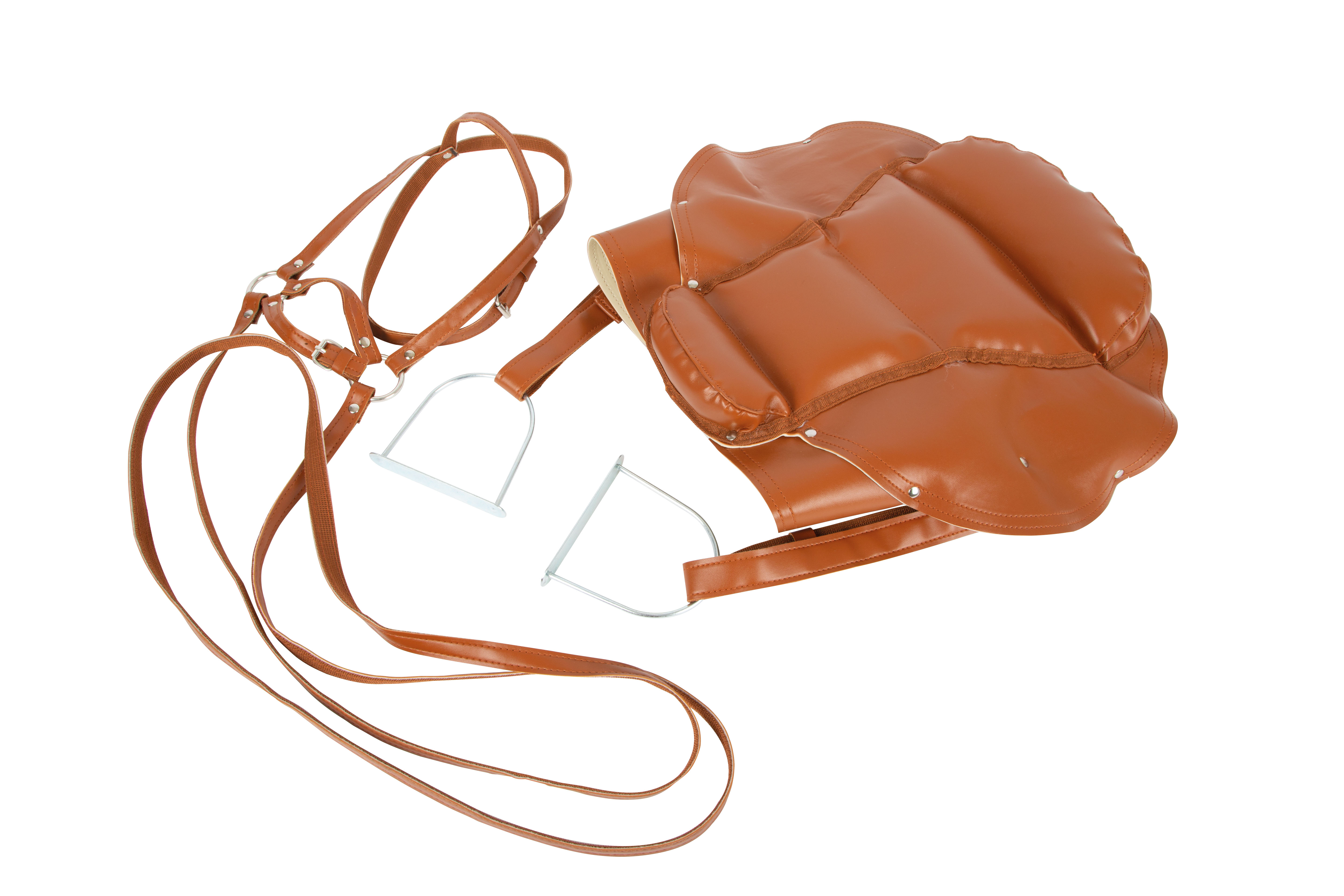 Braunes Set aus Trense und Sattel