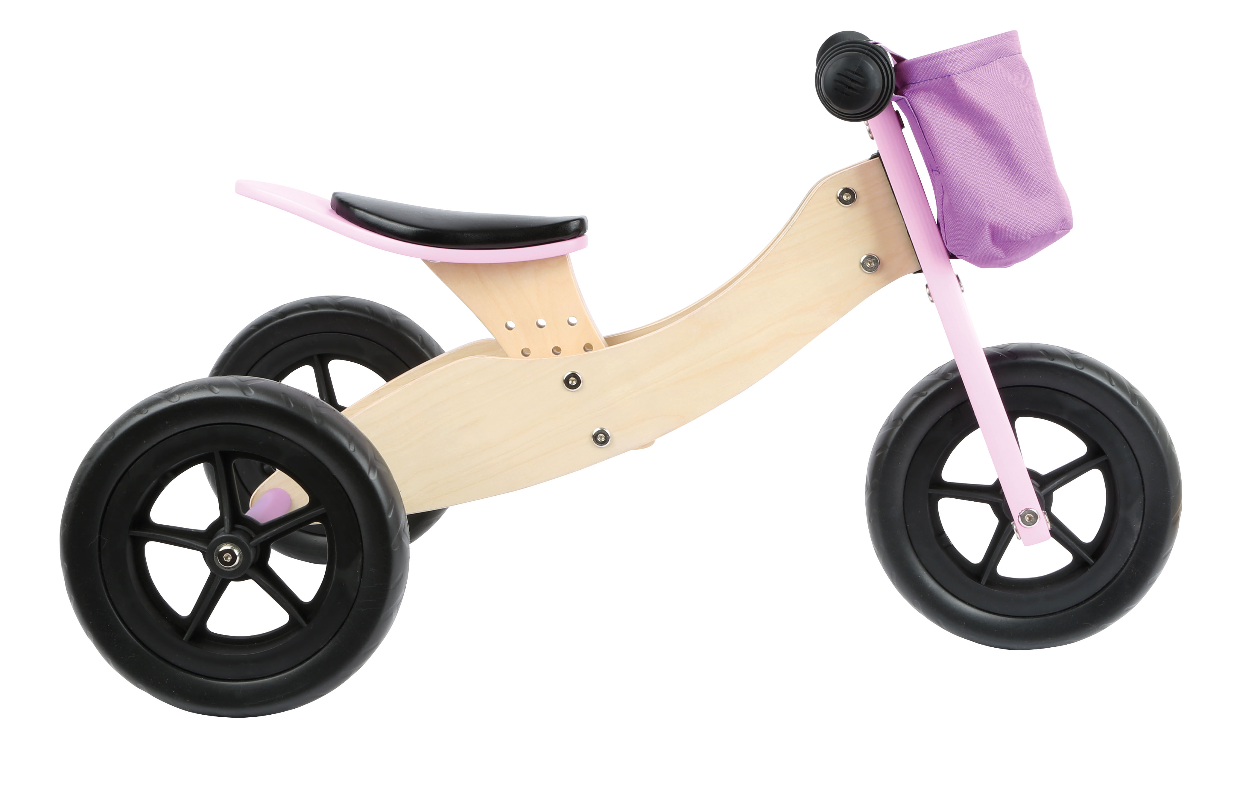 Laufrad und -dreirad Maxi Rosa für Kinder