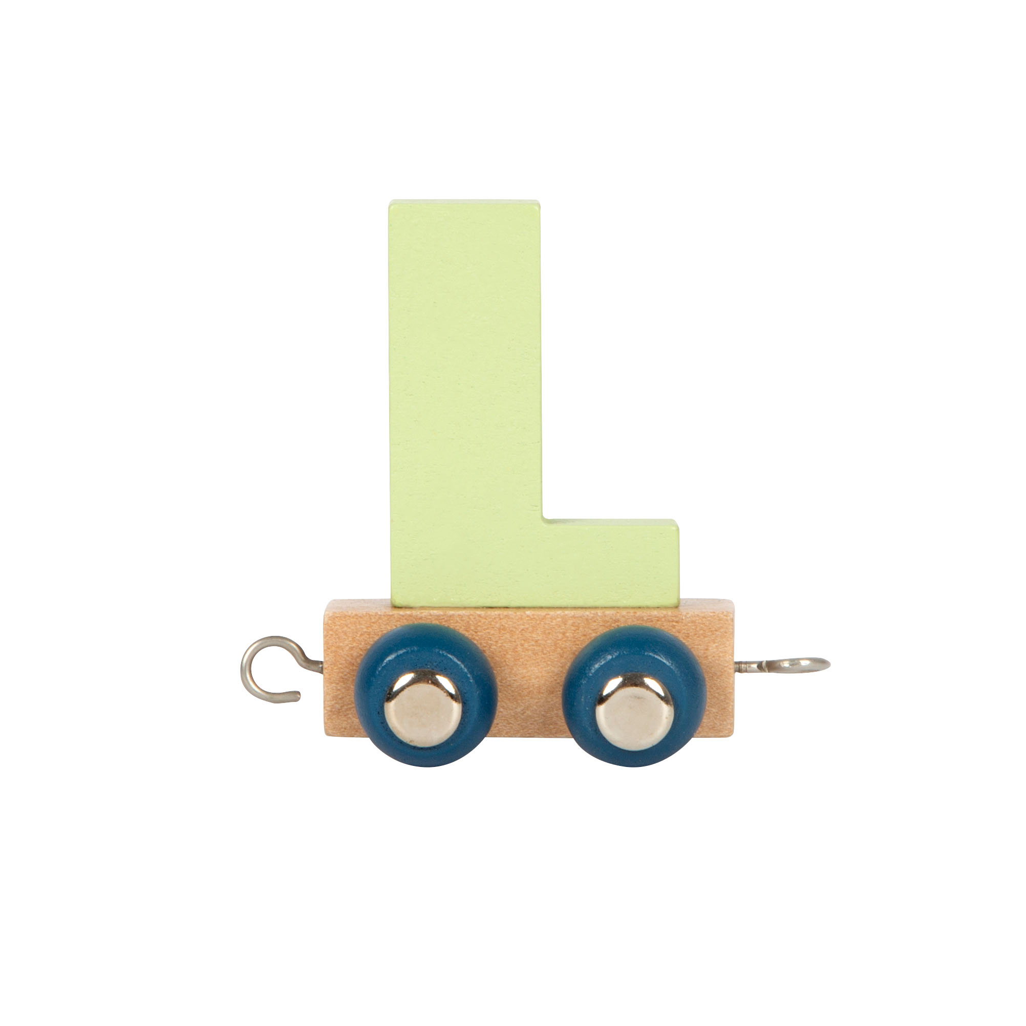 Grüner Buchstabenzug L aus Holz