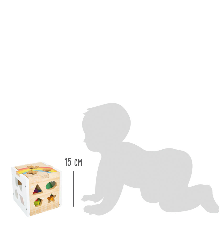 Steckwürfel Regenbogen für Kinder