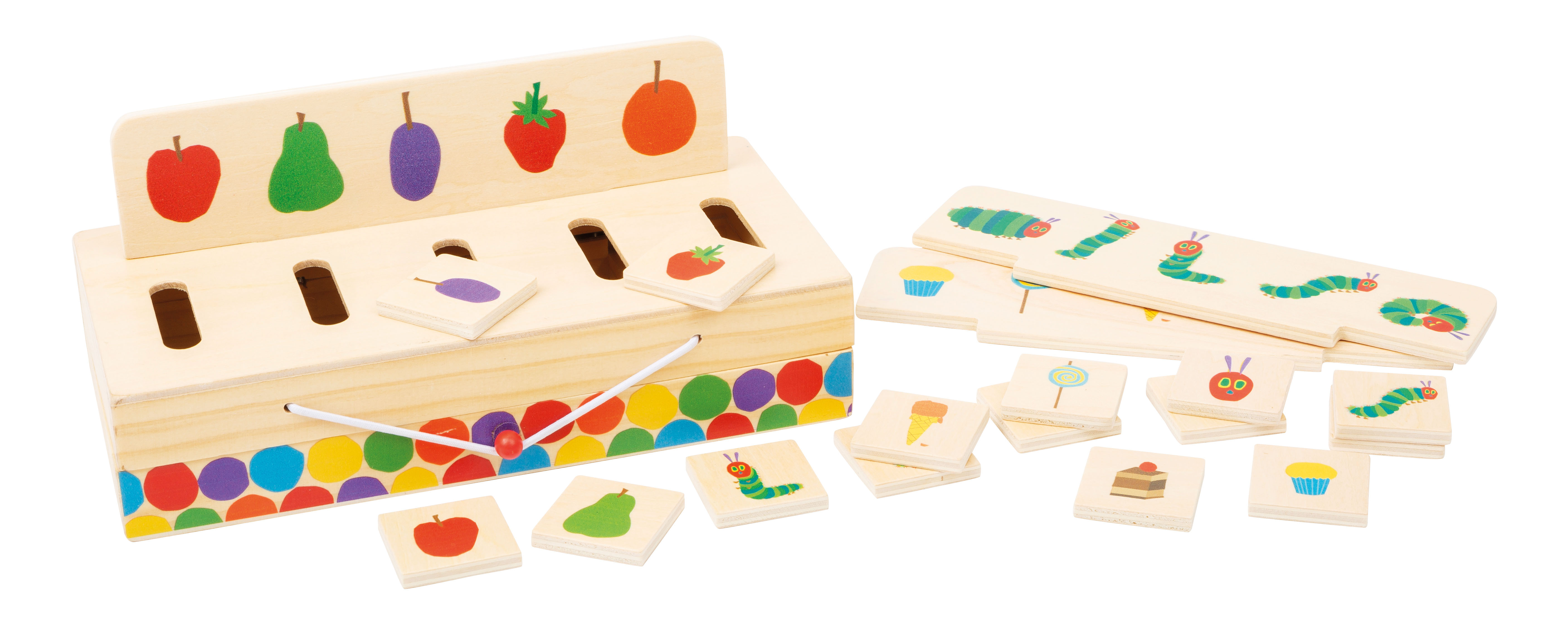 Raupe Nimmersatt Bildersortierbox für Kinder