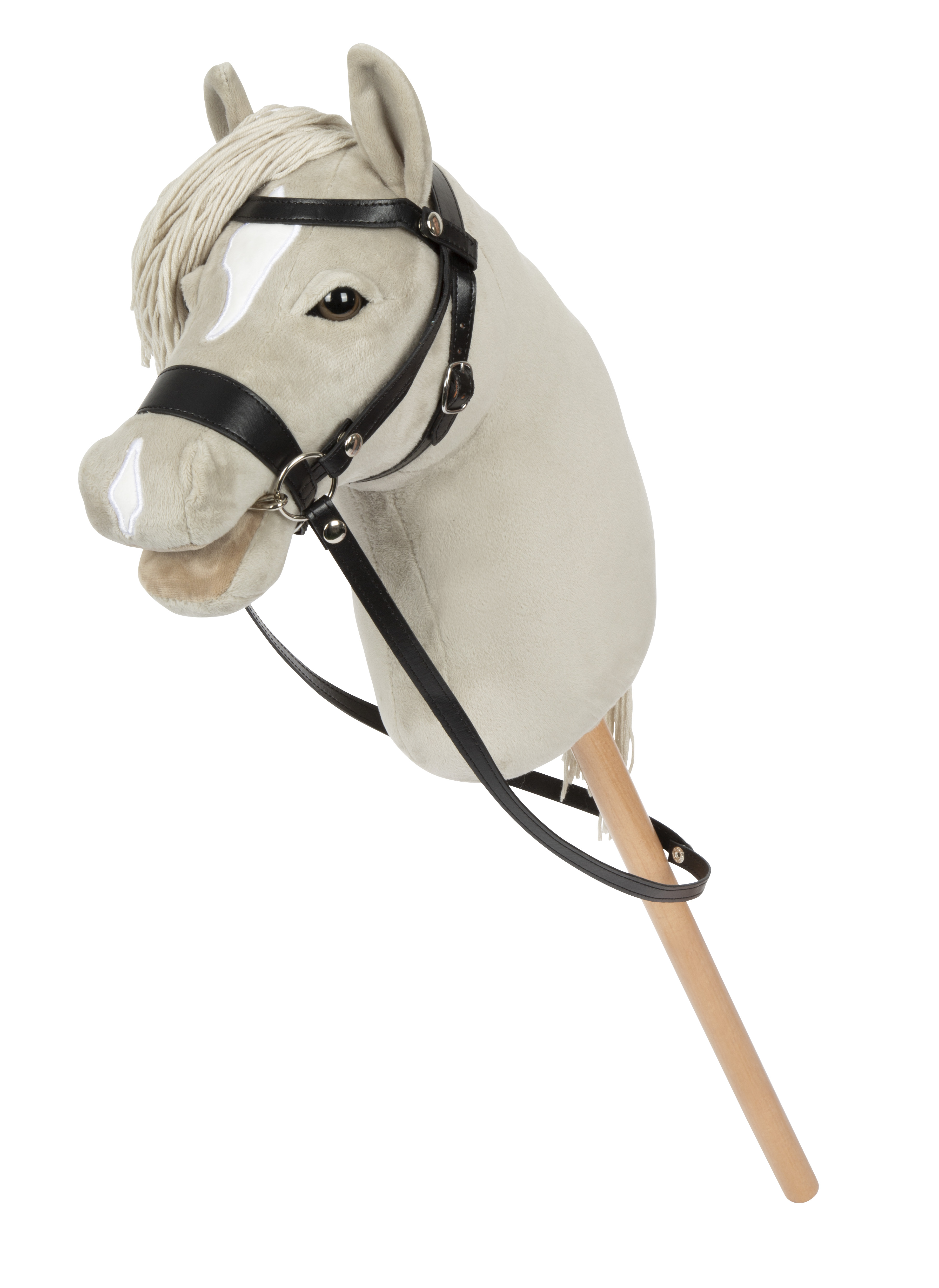 Hobby Horse grau Luna mit Trense schwarz