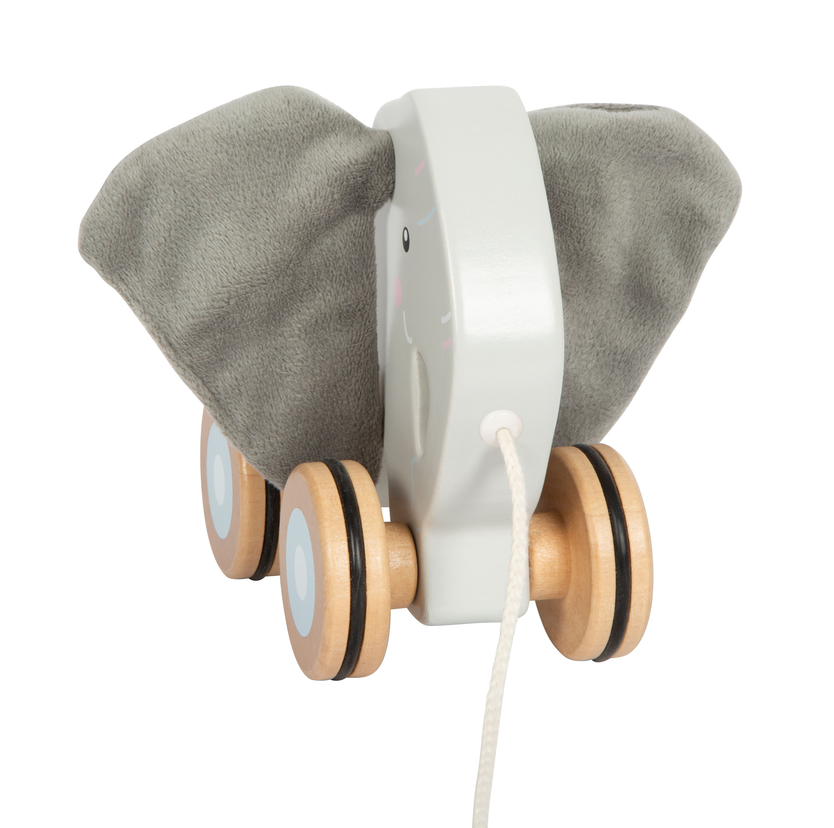 Nachziehtier Elefant frontal mit verstärkter Leine