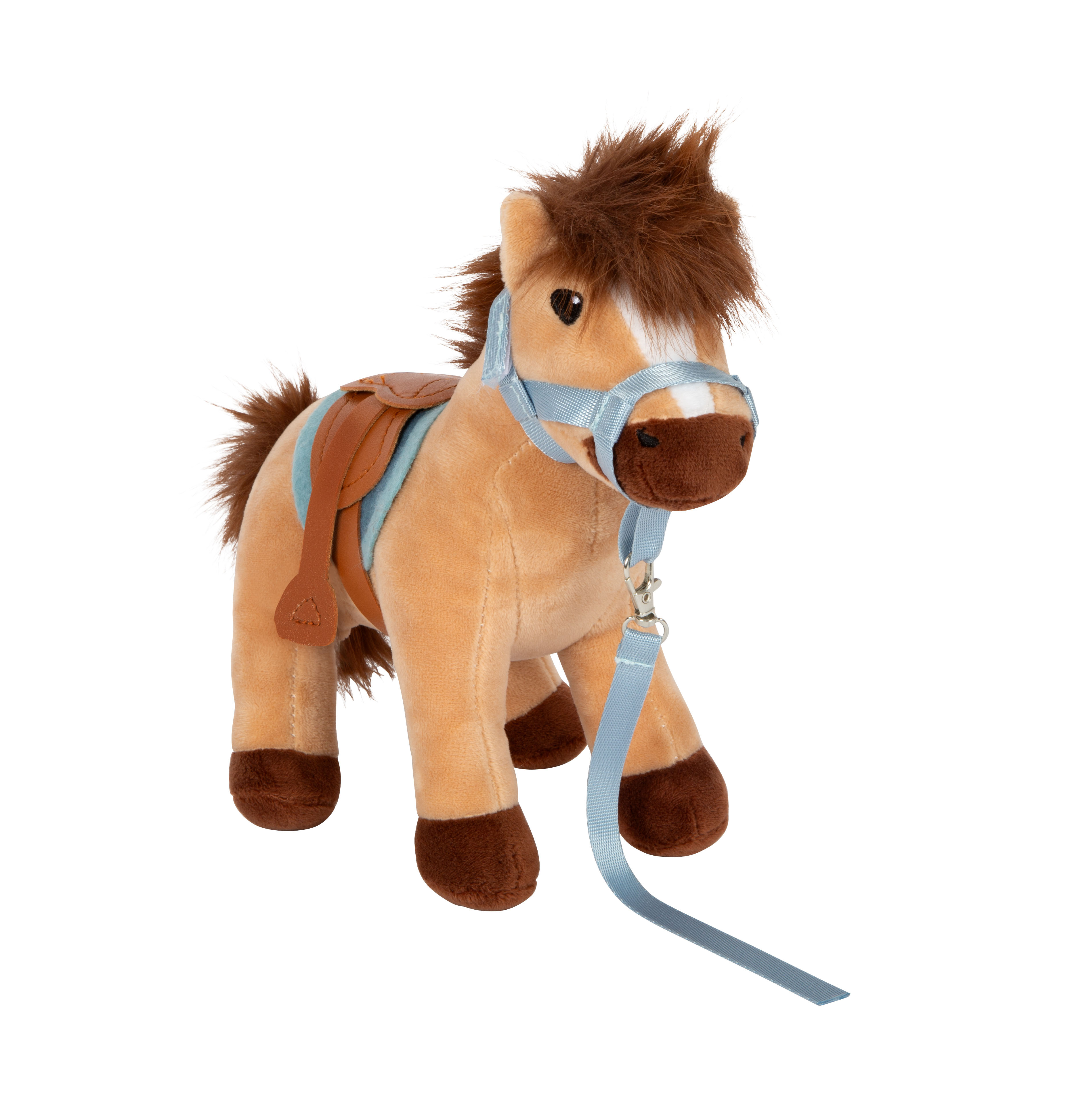Plüschpferd besattelt
