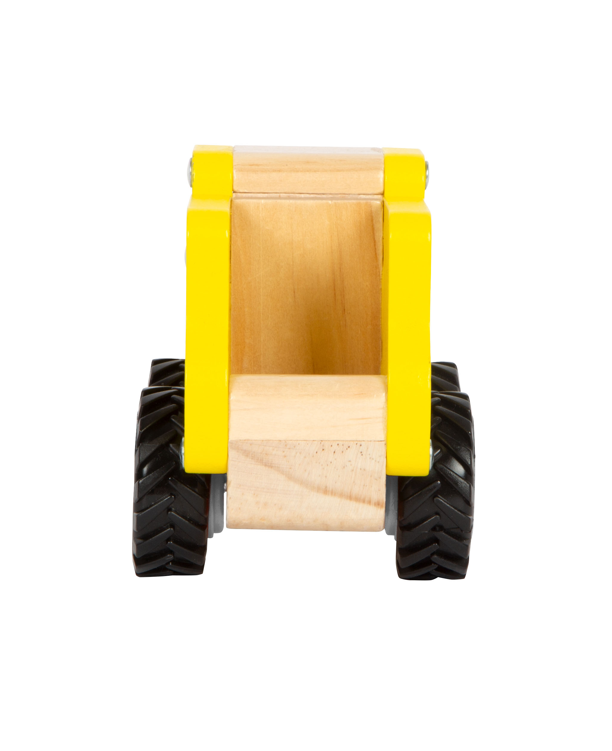 Holzspielzeug, Kleiner Lastwagen, Gelb, Holzwagen, Pädagogisches Spielzeug