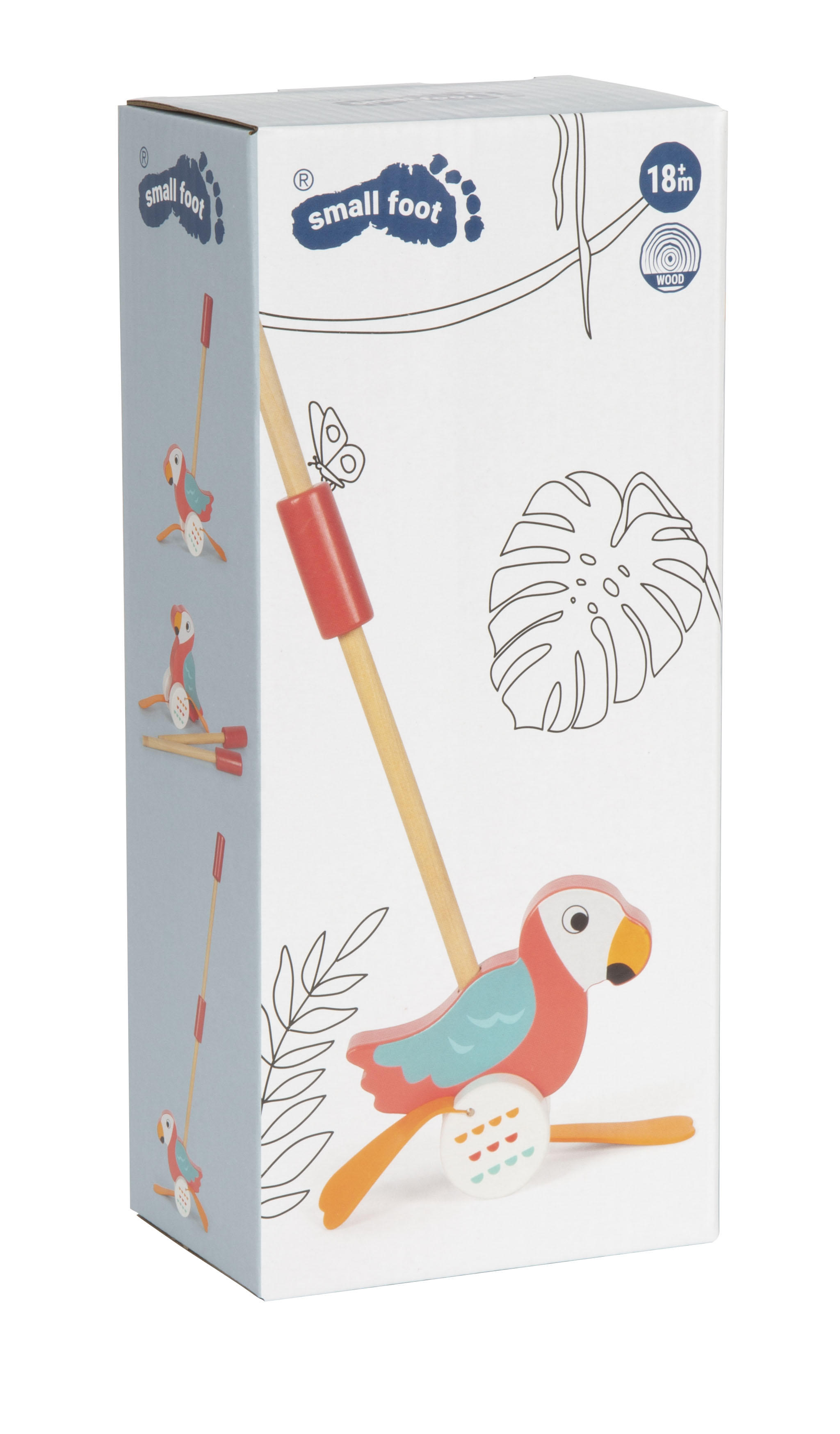 Schiebetier Papagei Lori Verpackung