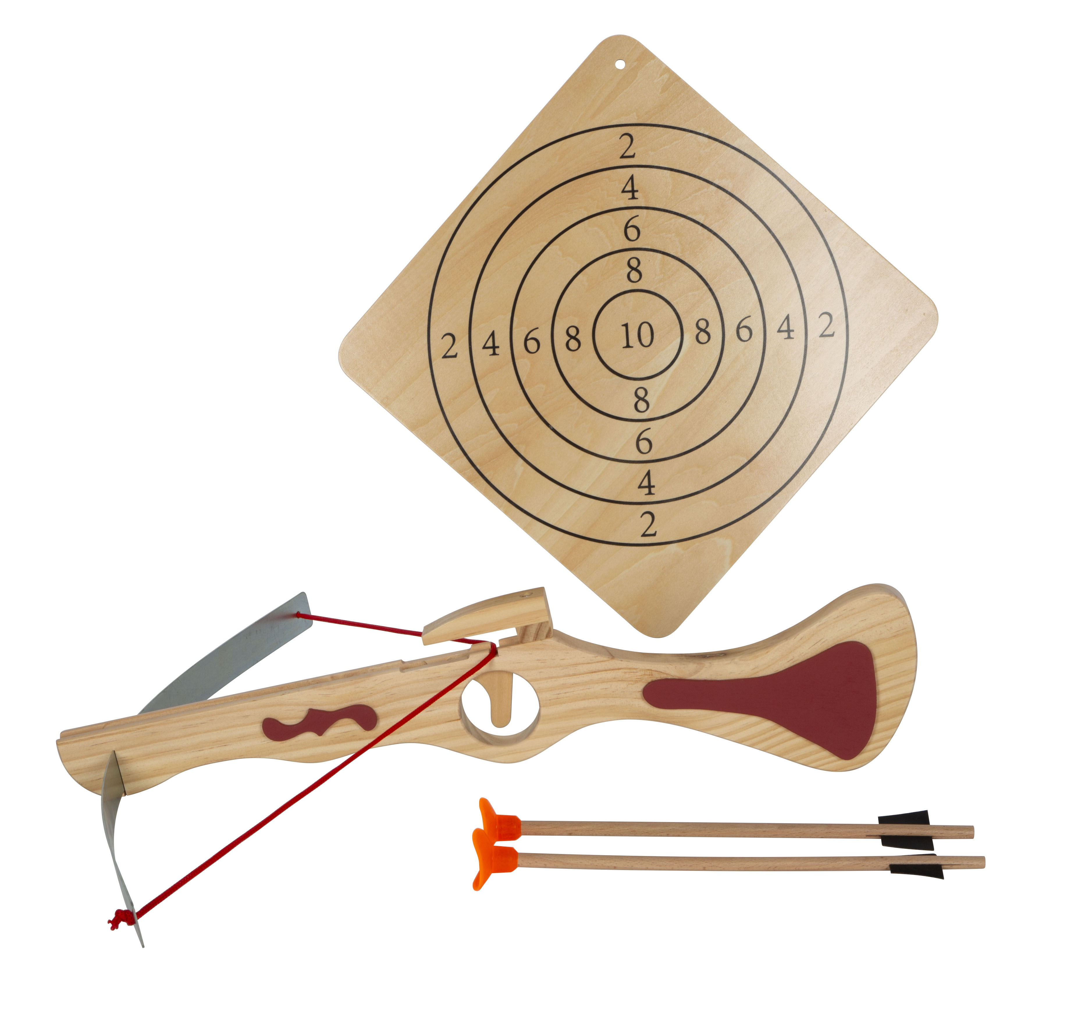 Sportarmbrust Einzelteile komplett dargestellt