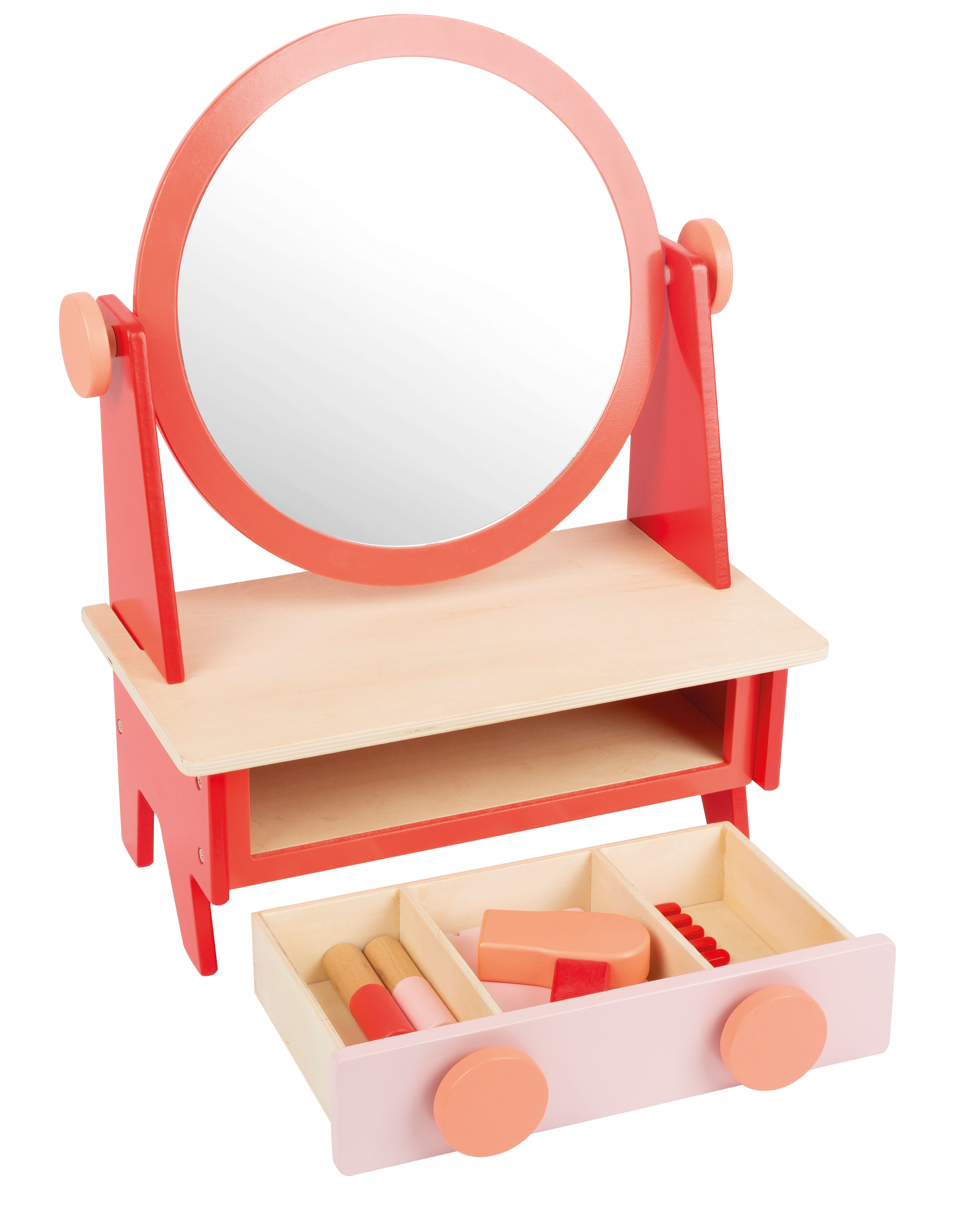 Schminktisch Retro mit Spiegel für Kinder