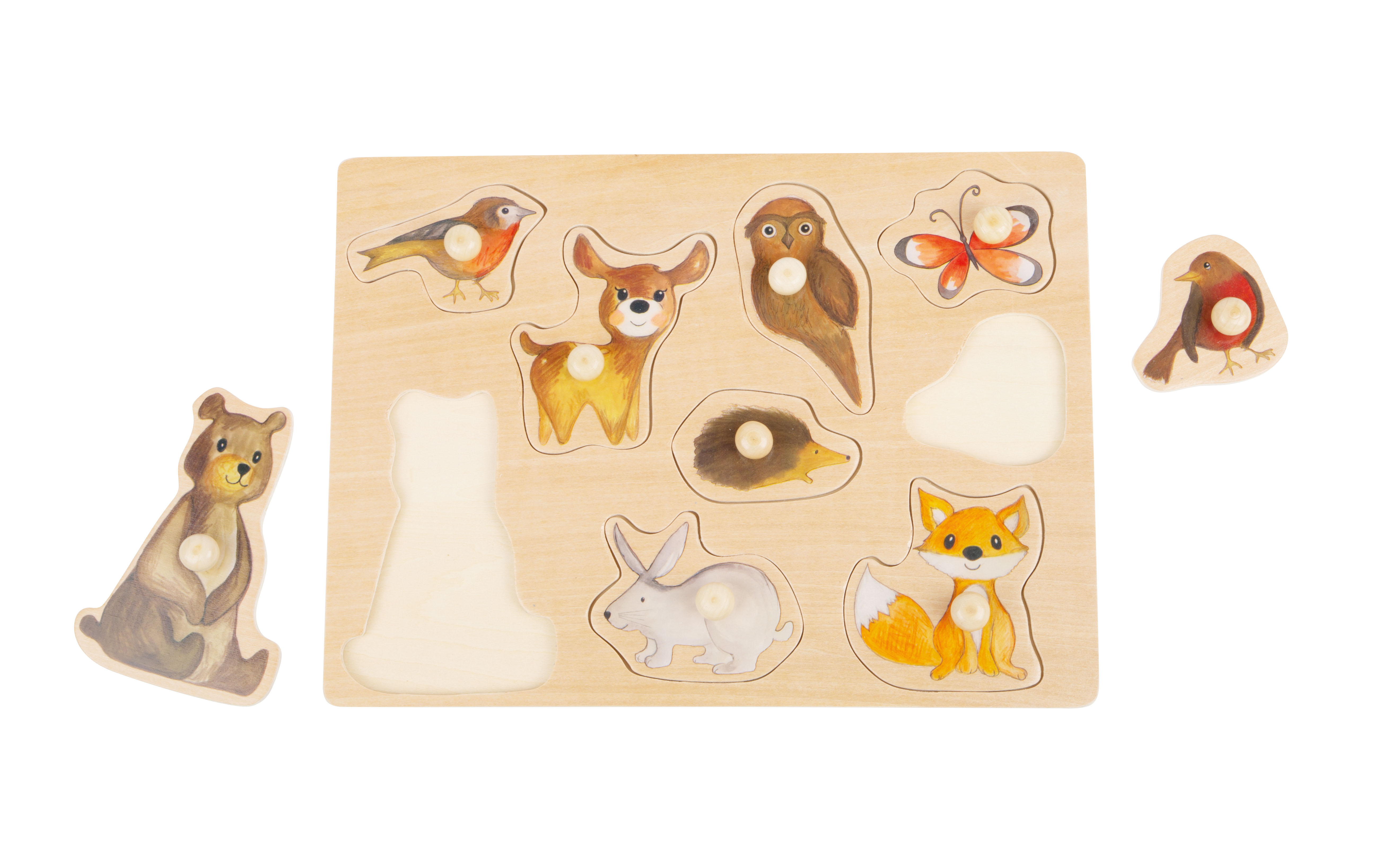 Setzpuzzle Waldtiere für Kinder