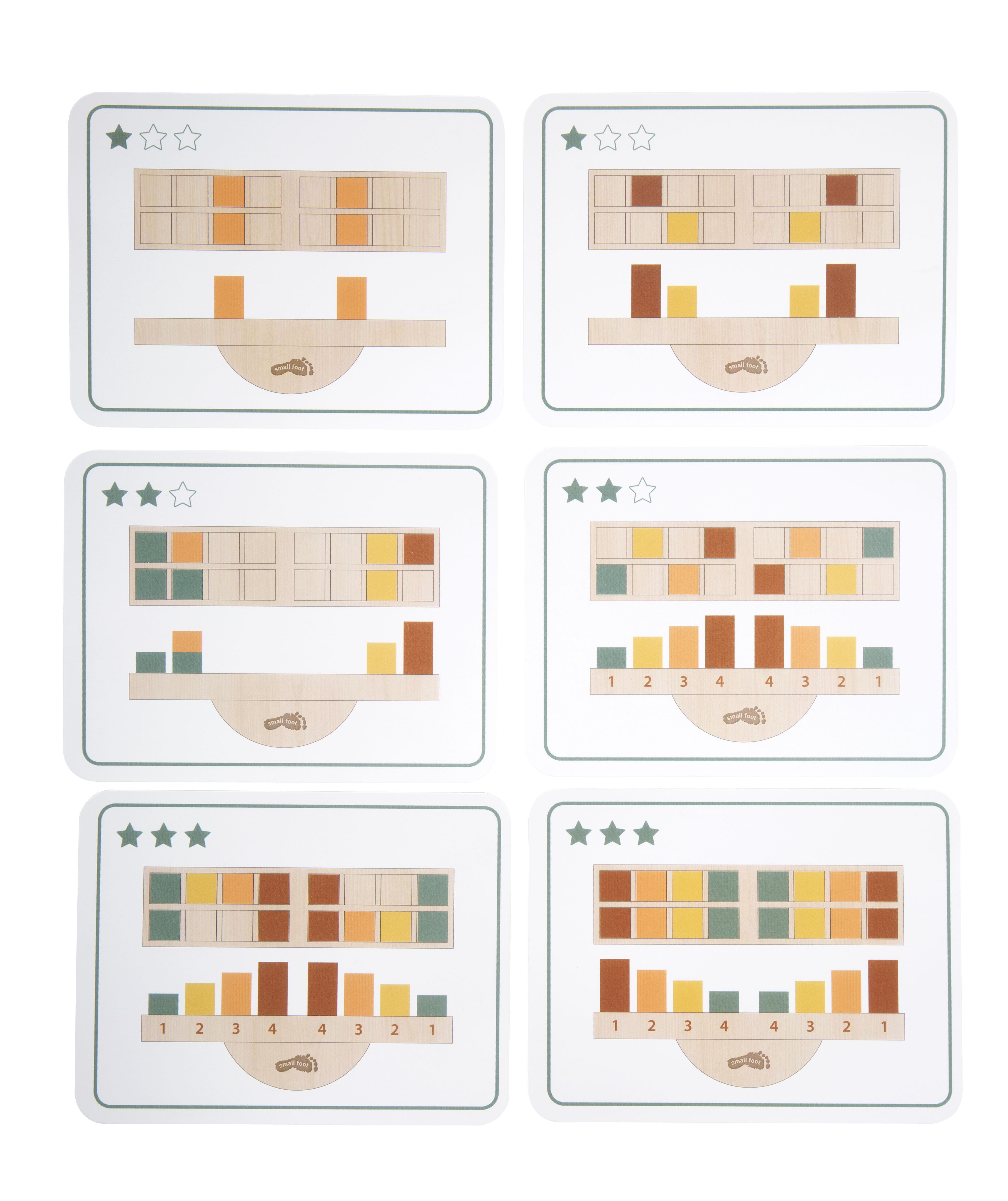 Vorlagekarten: sechs Beispiele, Zusatz