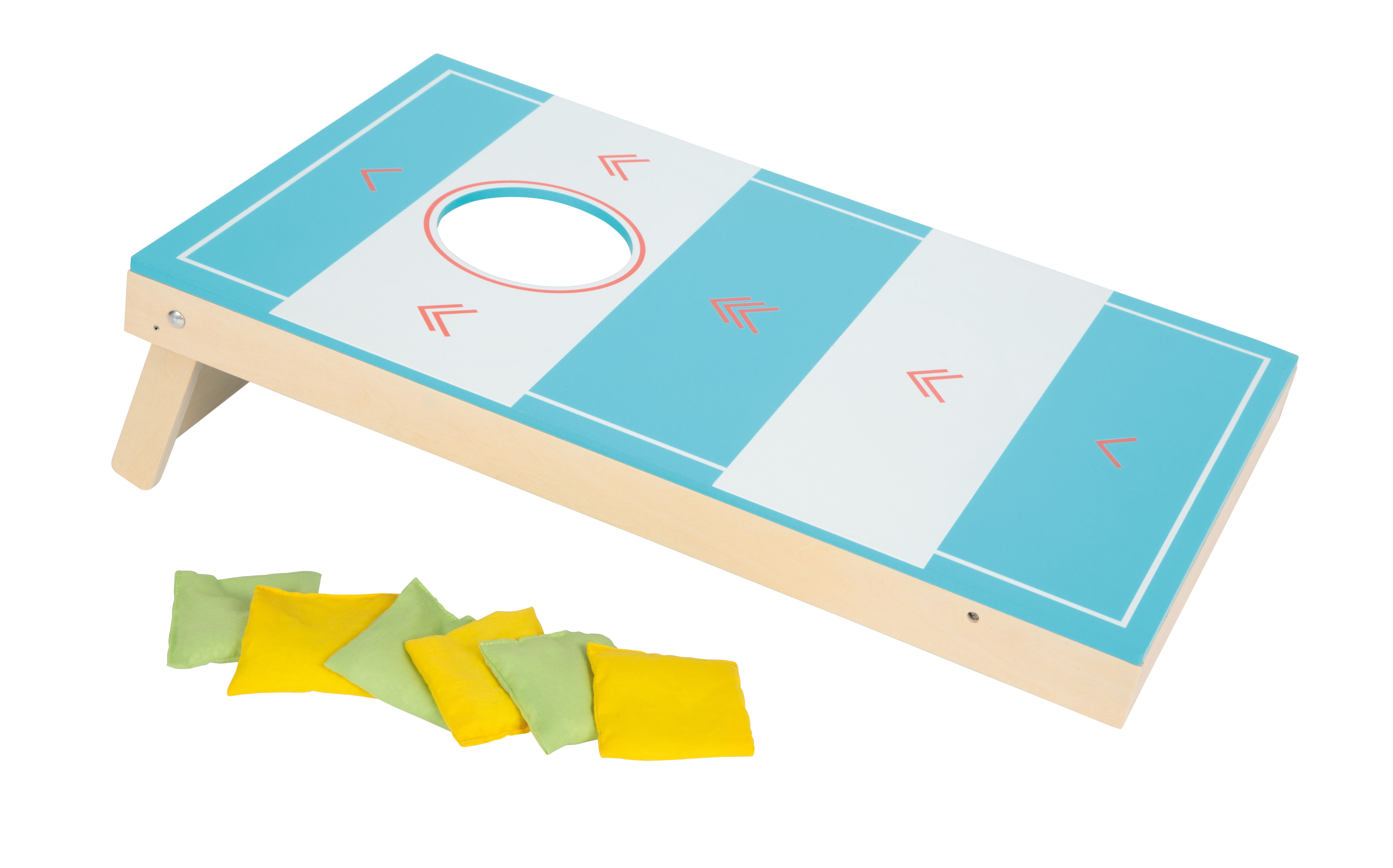 Cornhole Spielbrett mit 6 Säckchen