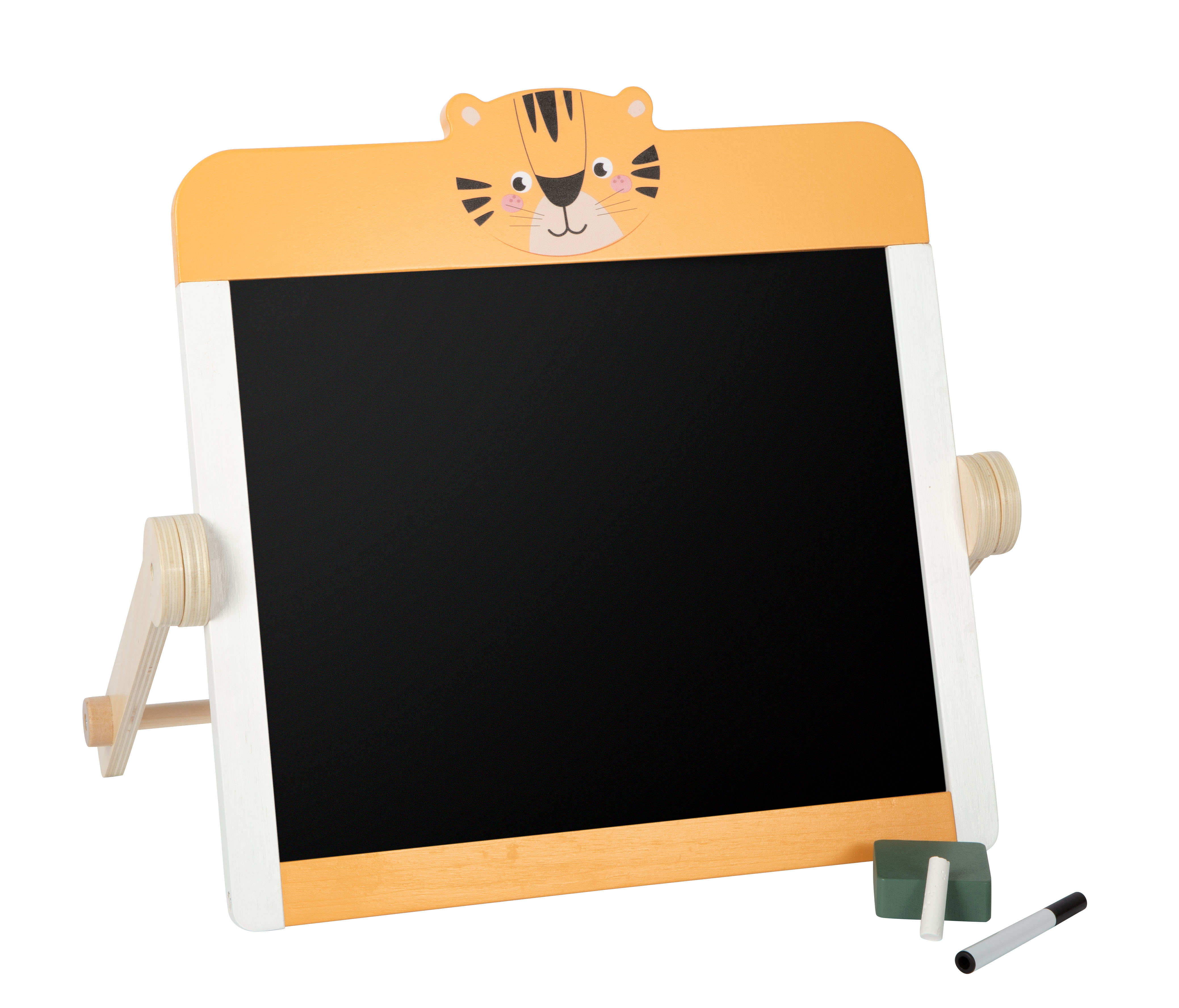 Kreidetafel mit Tiger-Kopf für Kinder