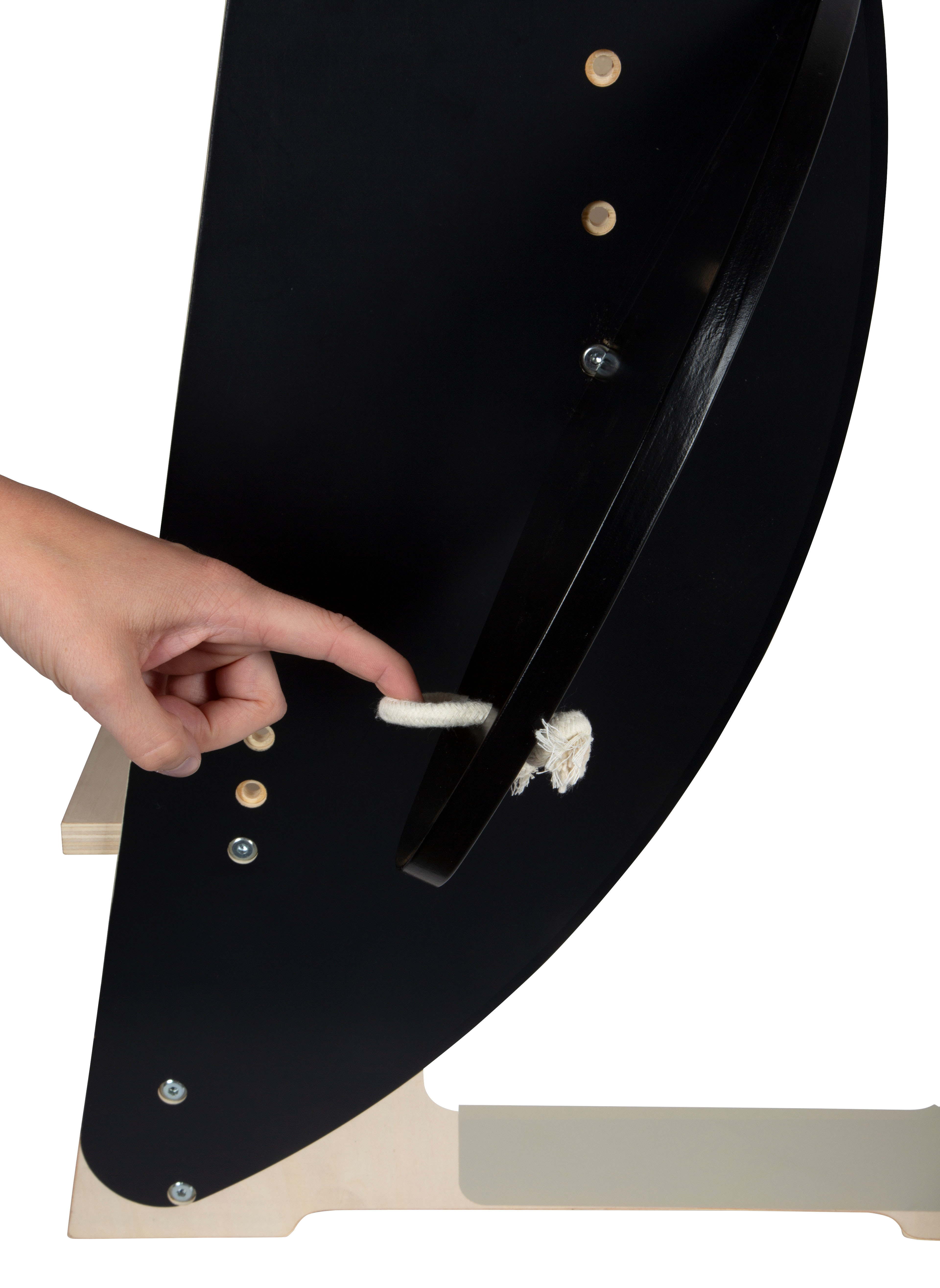 Pinguin-Lernturm mit Flügeln als Handtuchhalter