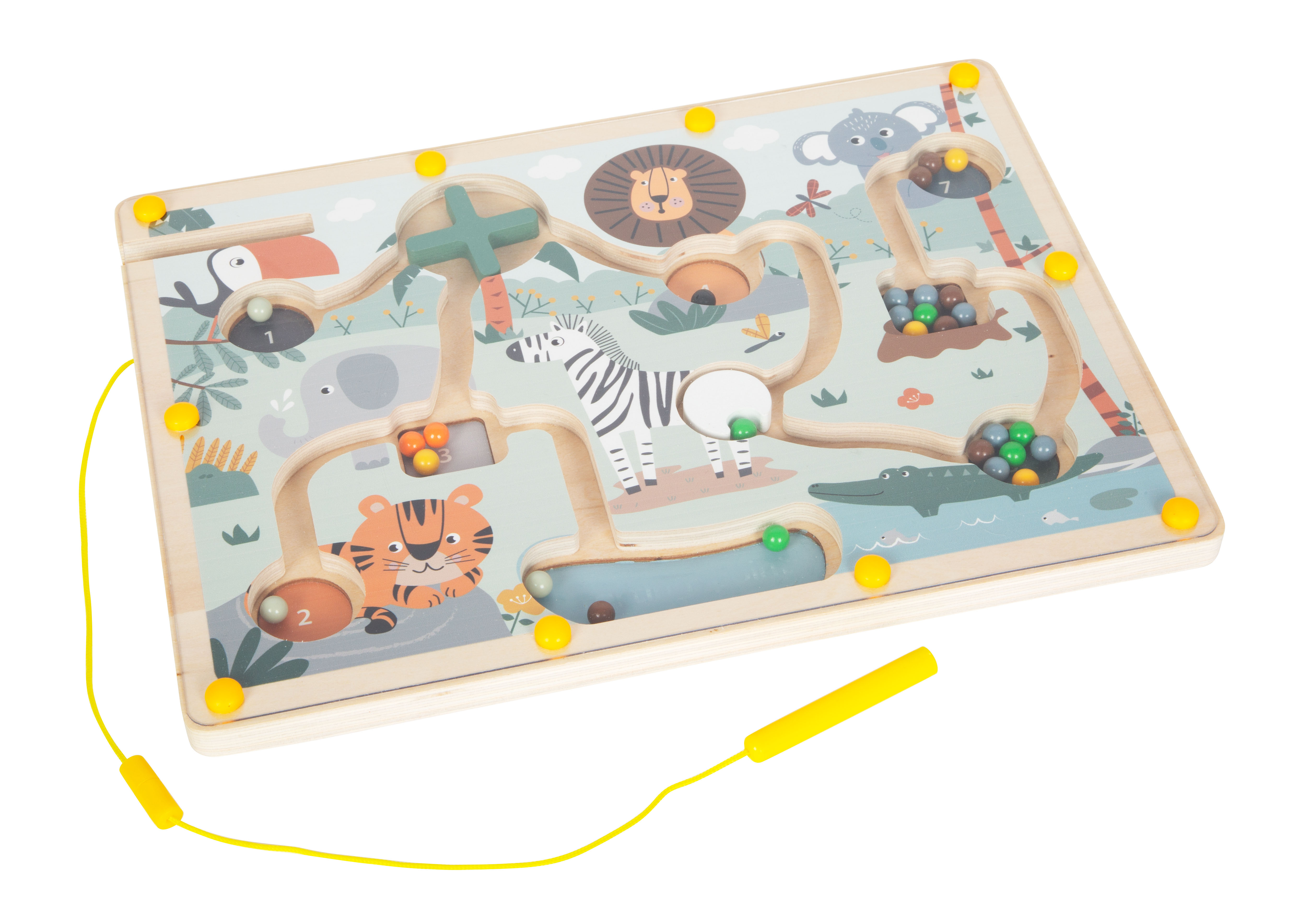 Magnetisches Labyrinth Safari Motorik Kugeln