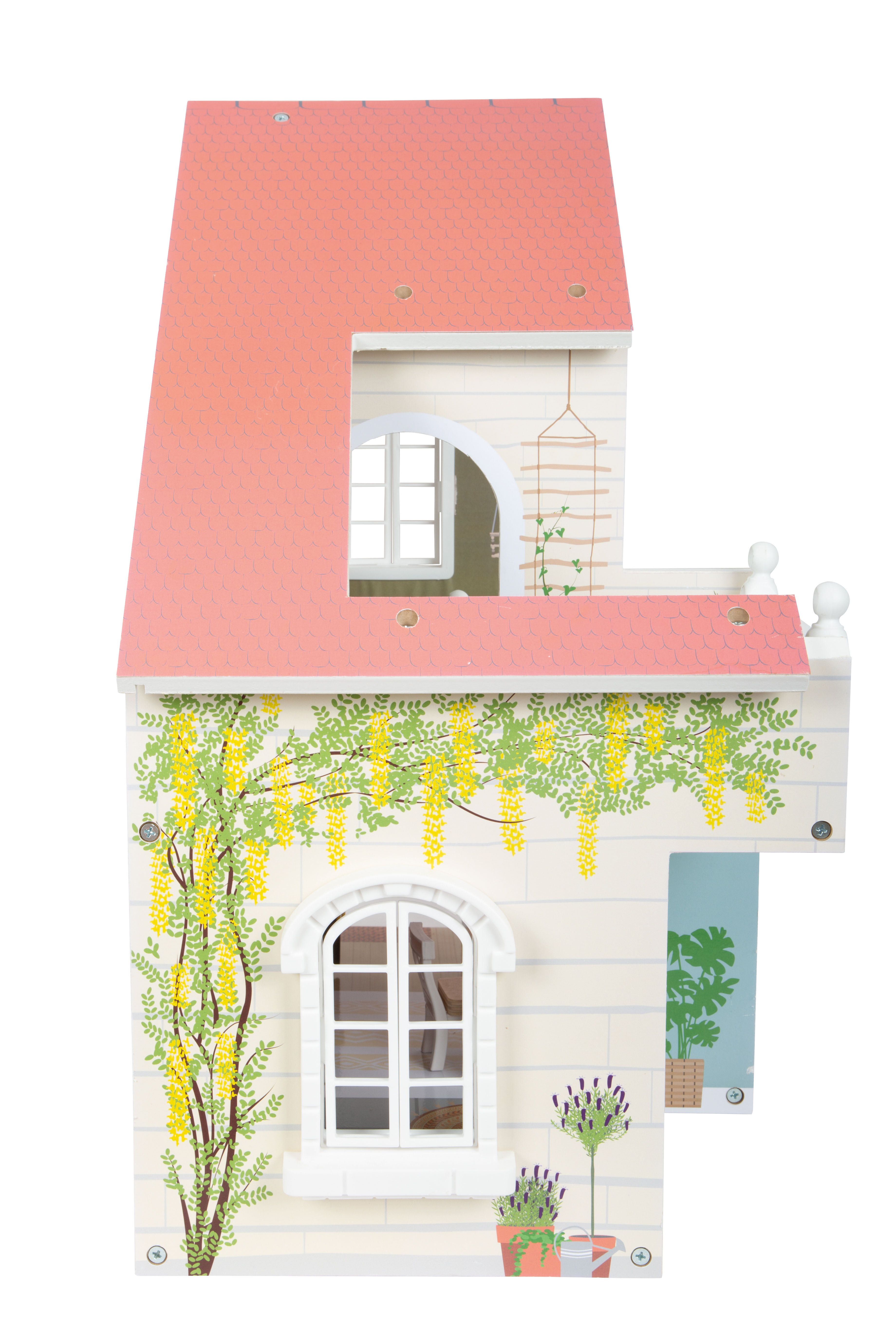 Puppenhaus mit Dachterrasse für Kinder