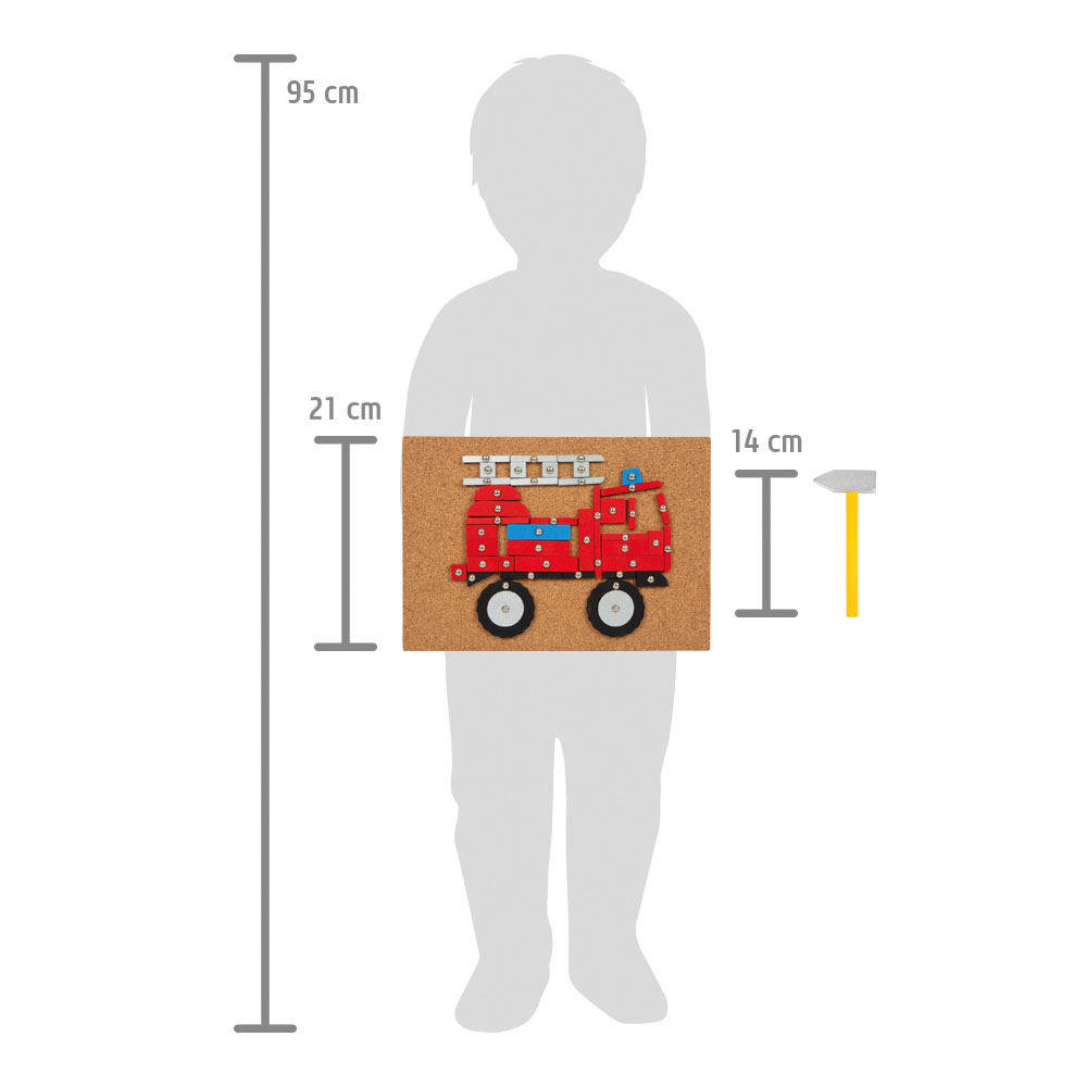 Hämmerchenspiel Fahrzeuge der Stadt für Kinder