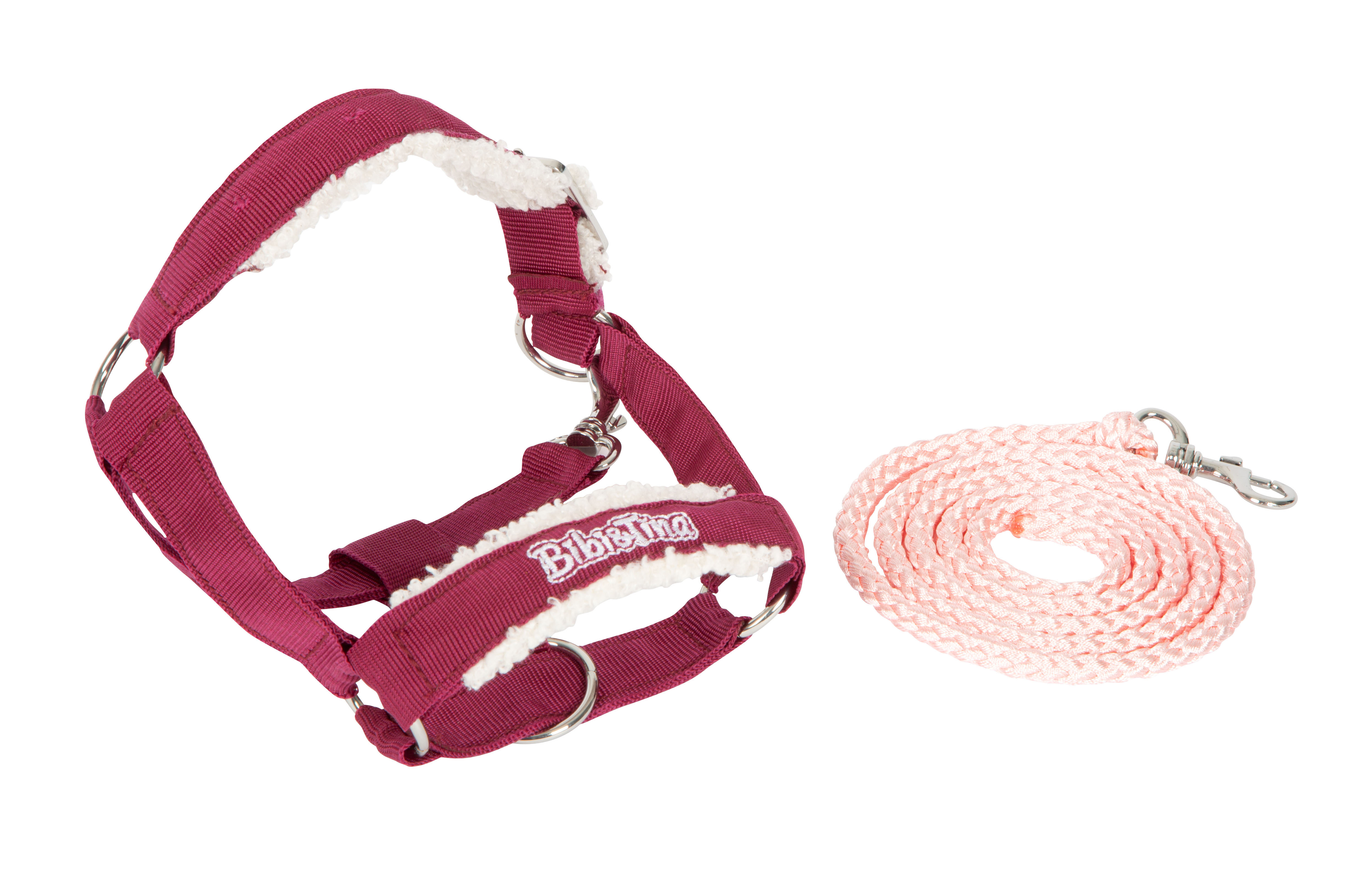 Bibi & Tina Hobby Horse Halfter-Set Sabrina in Weinrot