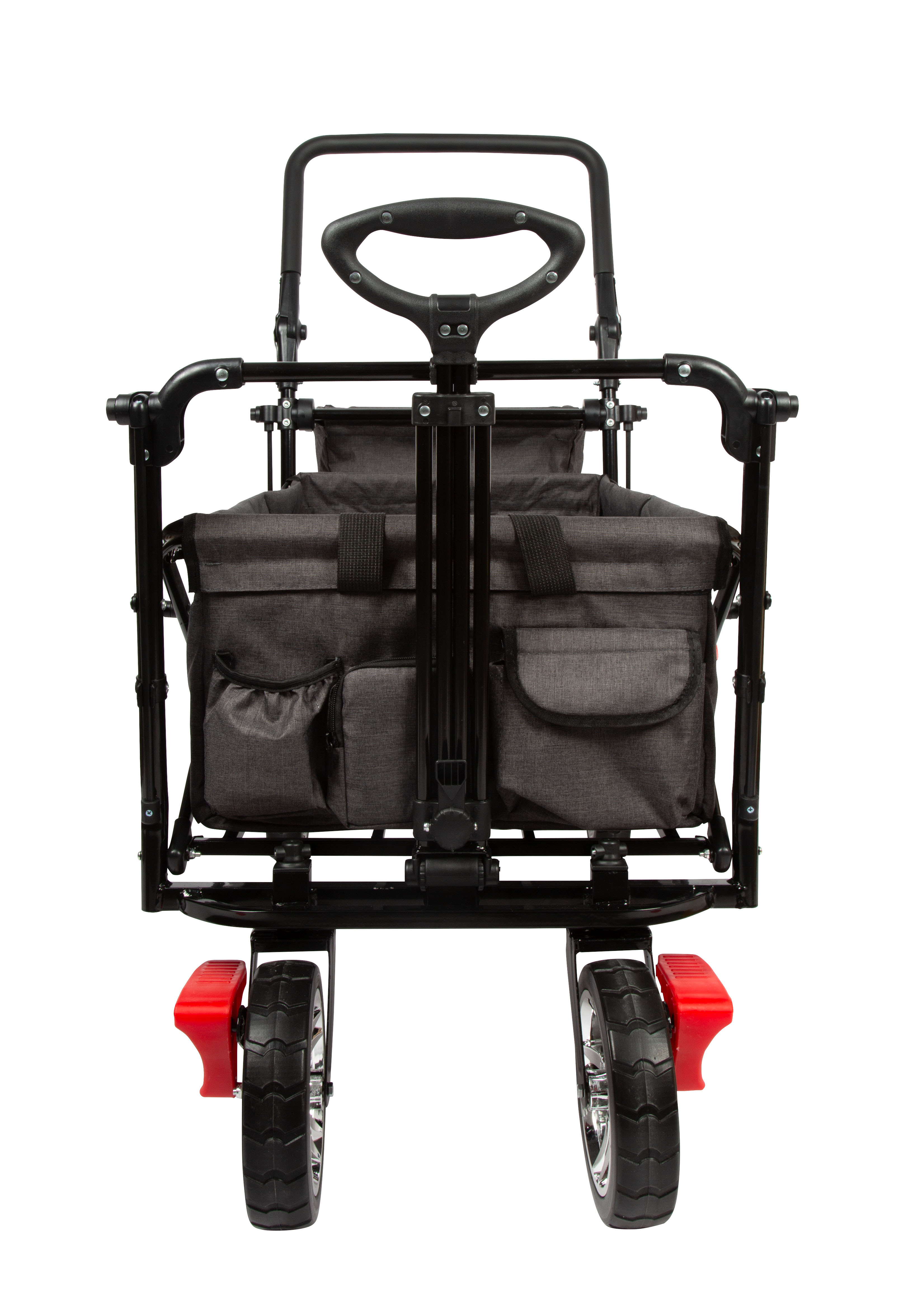 Bollerwagen Mit Dach Stauraum Taschen Griff