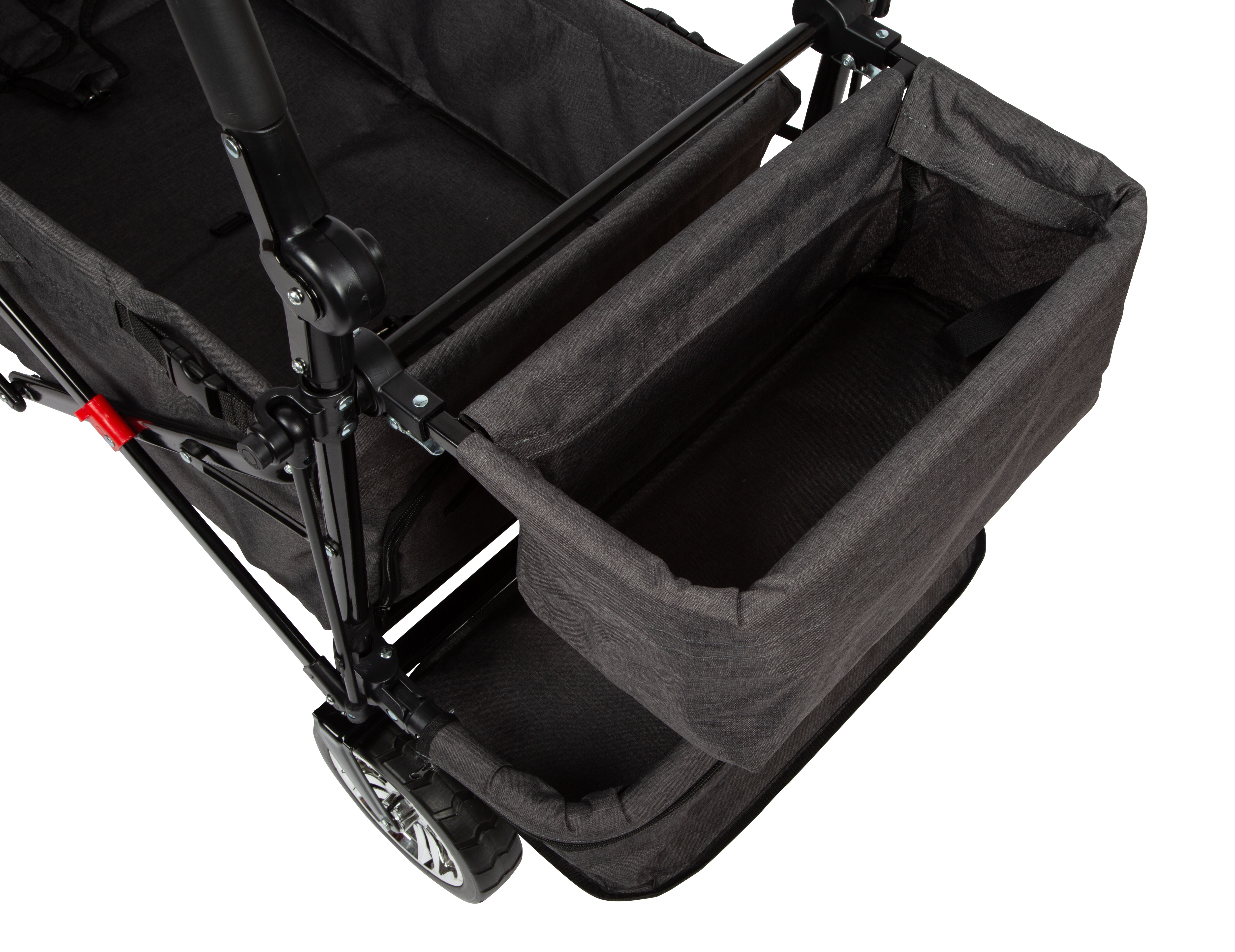 Bollerwagen Mit Dach Korb Ablage Verstellbar