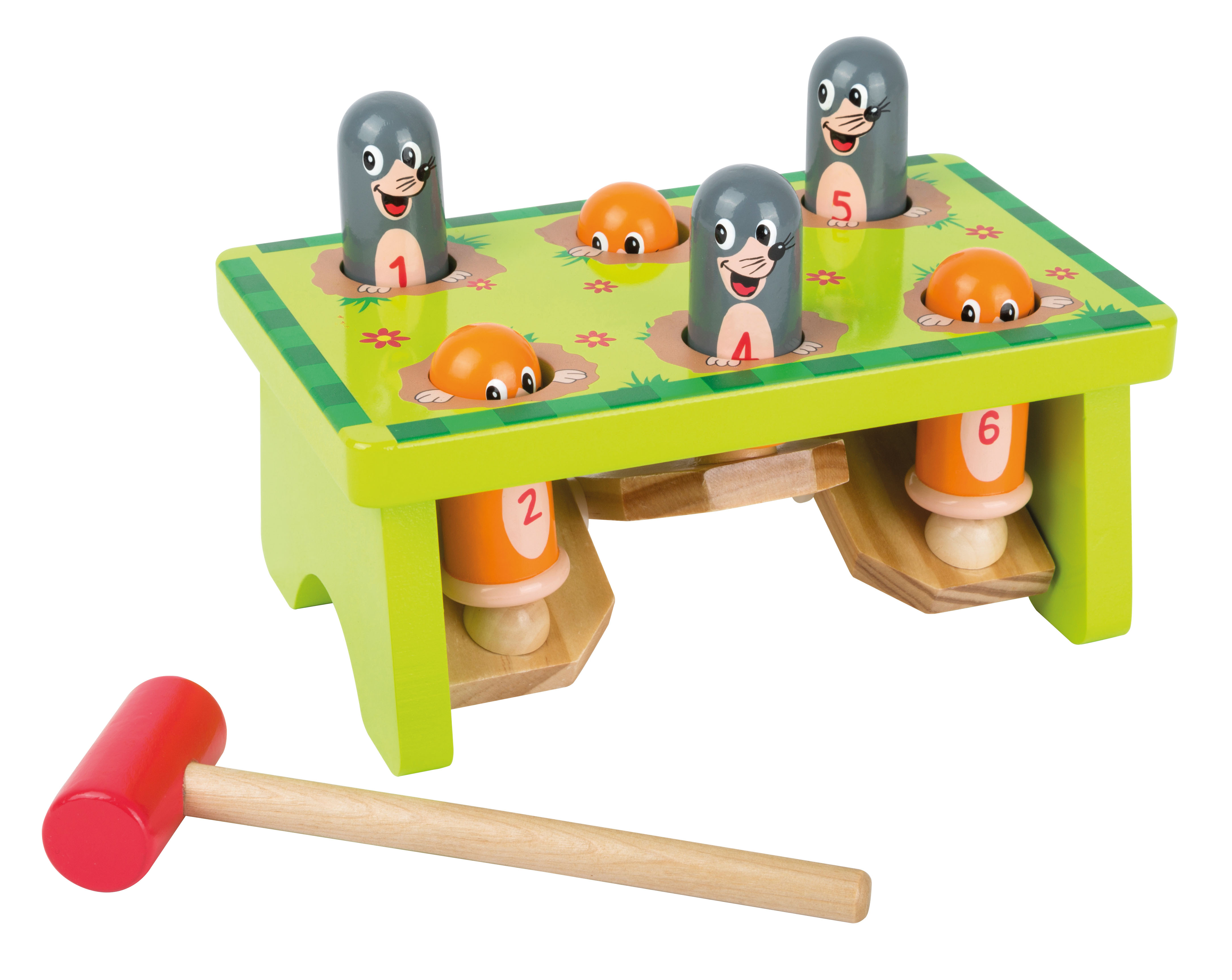 Klopfspiel Hau den Maulwurf für Kinder
