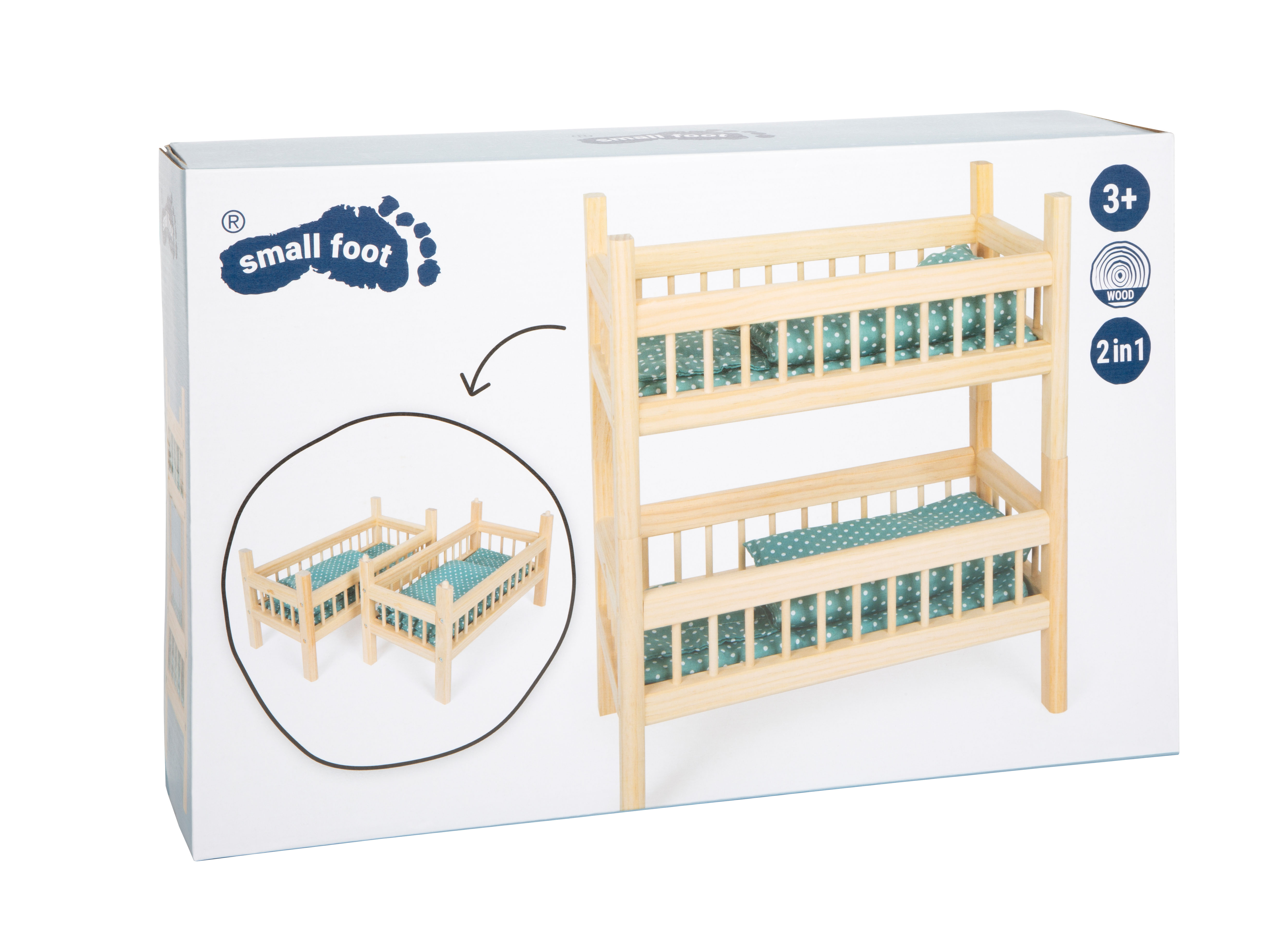 small foot Verpackung von Puppenhochbett für Kinder zum Spielen