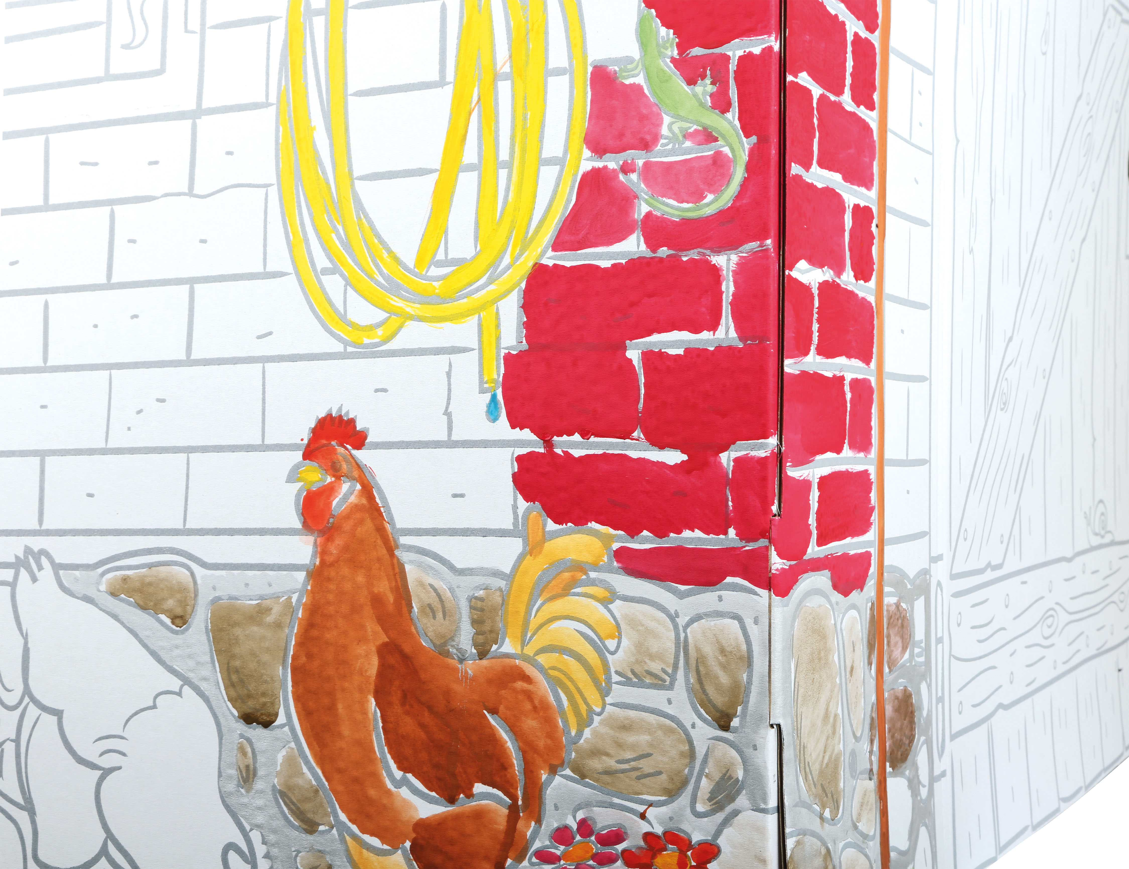 Spielhaus "Häuschen" aus Bastelkarton für Kinder