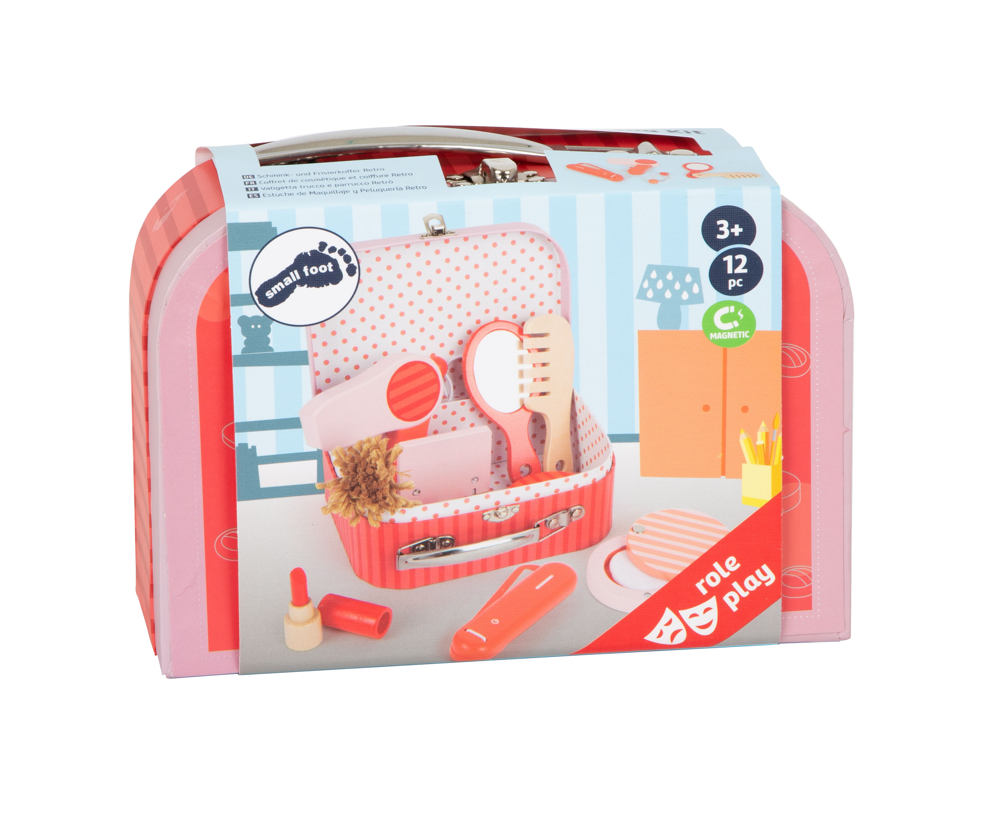 Schmink- und Frisierkoffer Retro für Kinder